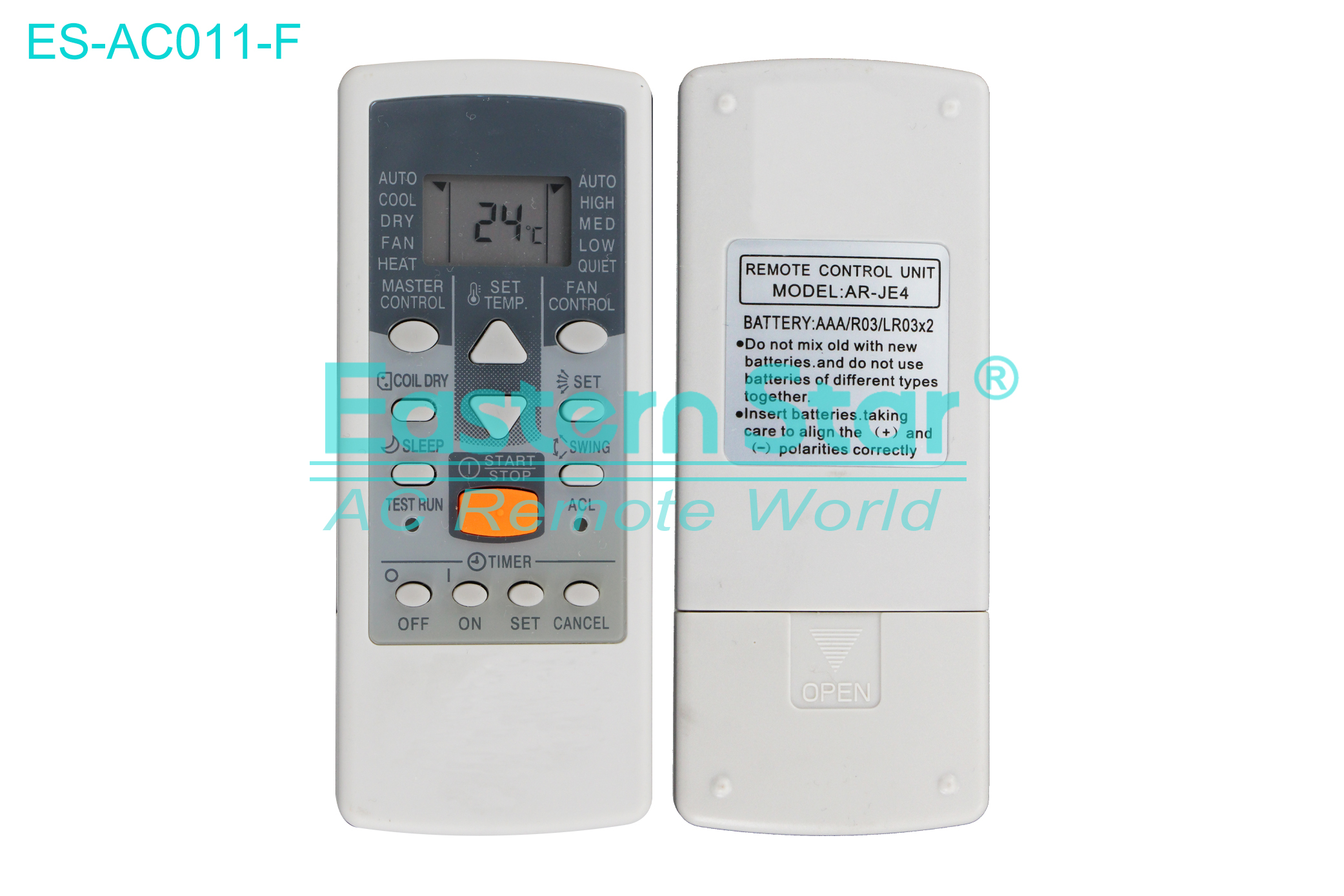 ES-AC011-F High Quality China Remote AC Remote for Fujitsu  Air Conditioner Remote A/C 13 keys