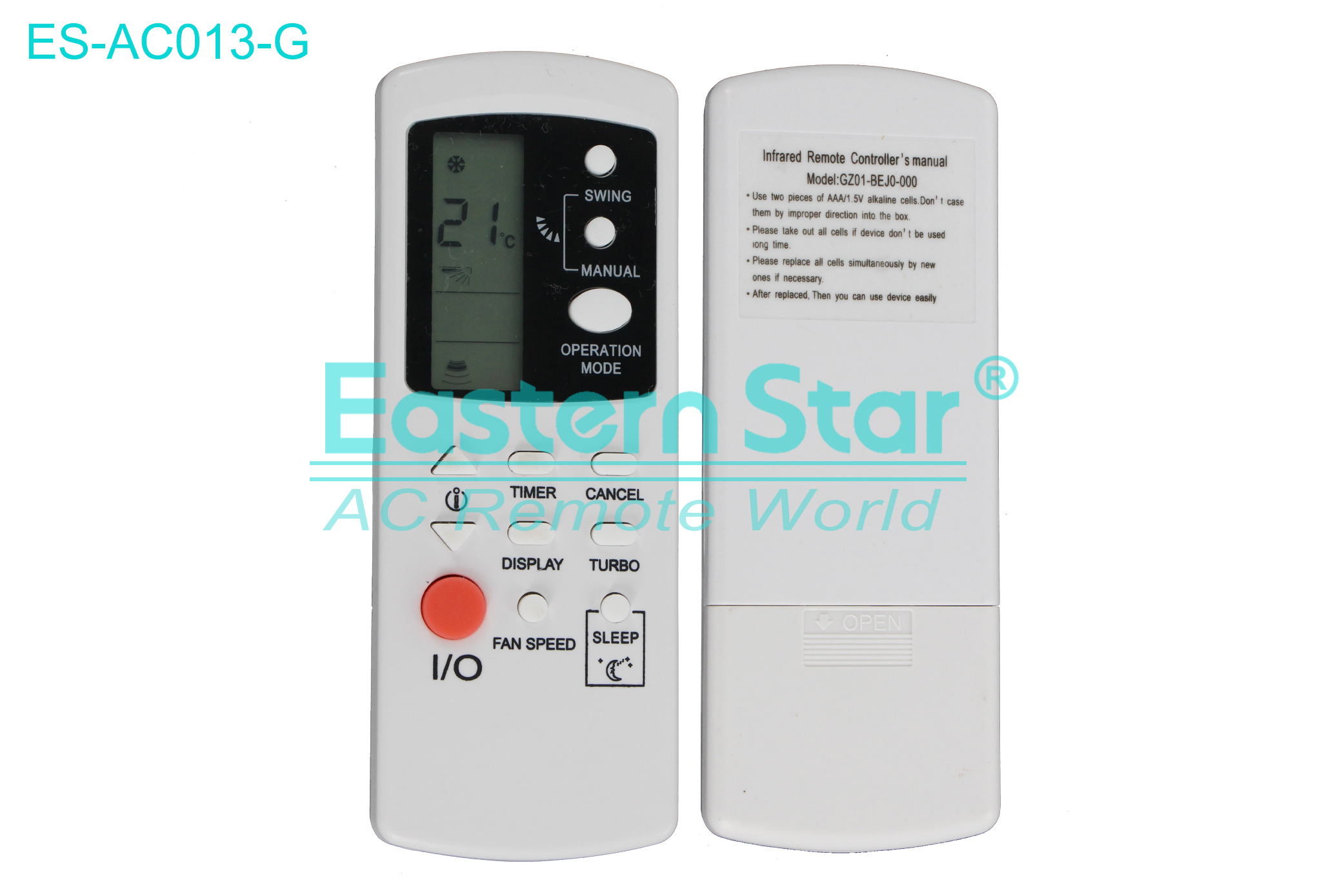ES-AC013-G High Quality China Remote AC Remote for Voltas  Air Conditioner Remote A/C 12 keys