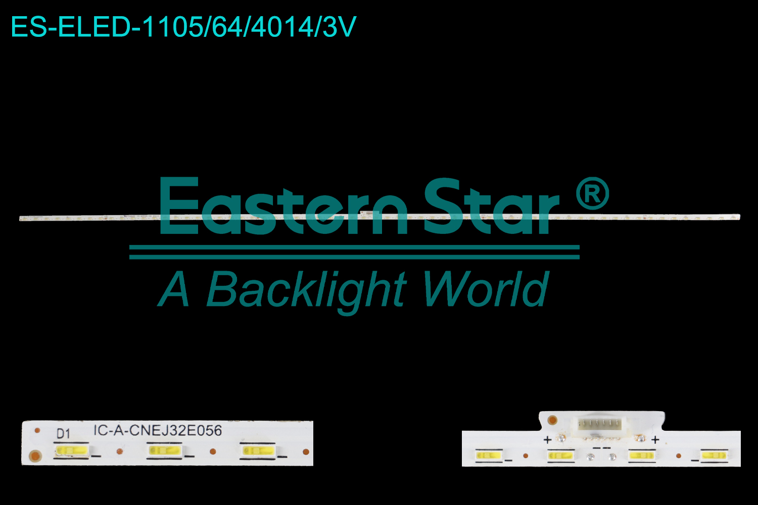ES-ELED-1105 ELED/EDGE TV backlight use for 32''  Hisense  H32B5500，H32A5800，H32A5840  IC-A-CNEJ32E056 E34835 CS-MCPCB-150 94V-0 LED BACKLIGHT STRIP(1)
