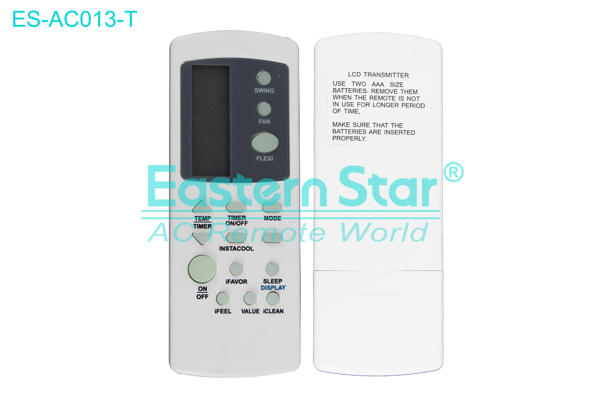 ES-AC013-T High Quality China Remote AC Remote for Whirlpool  Air Conditioner Remote A/C 15 keys