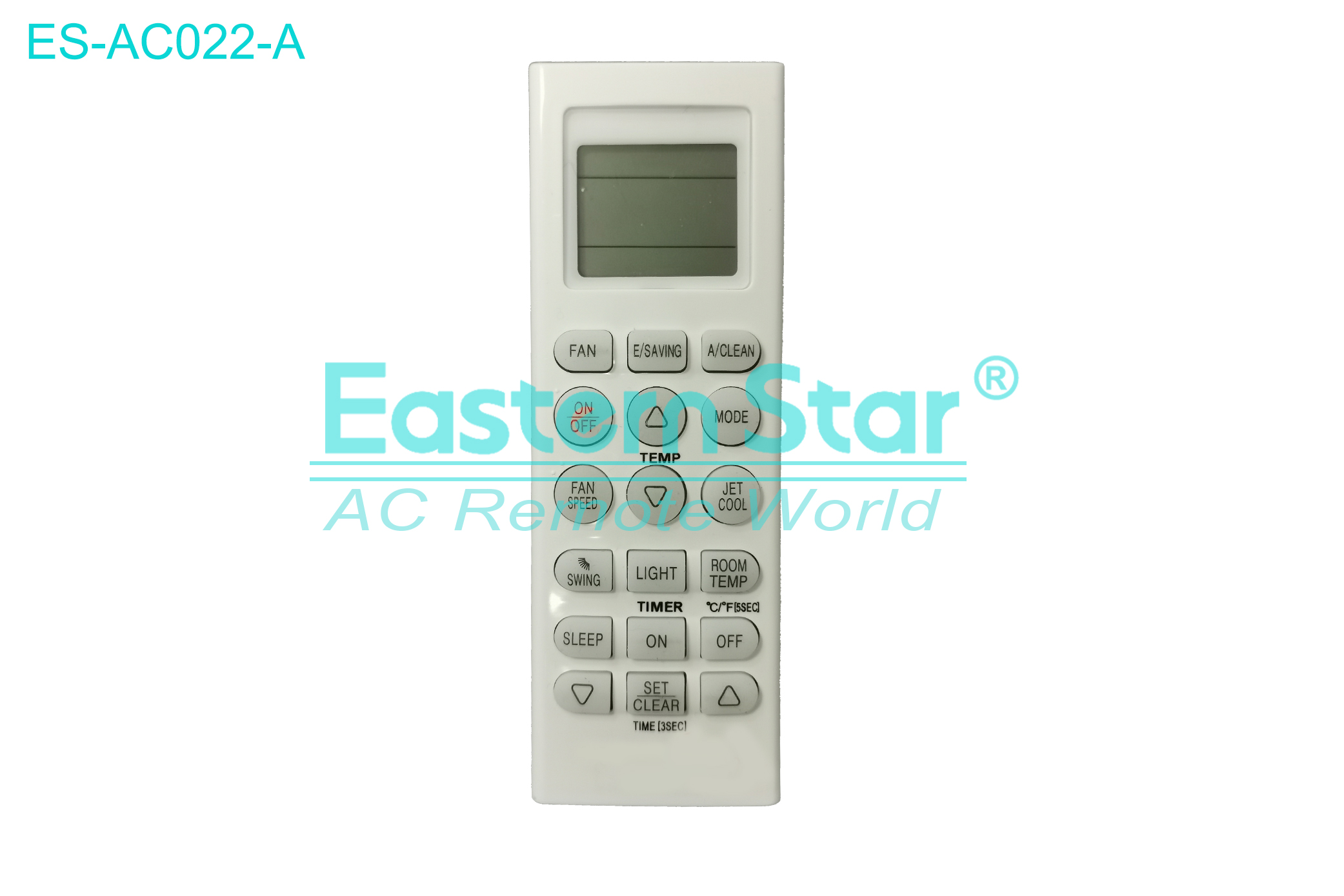 ES-AC022-A High Quality China Remote AC Remote for Lg  Air Conditioner Remote A/C 18 keys