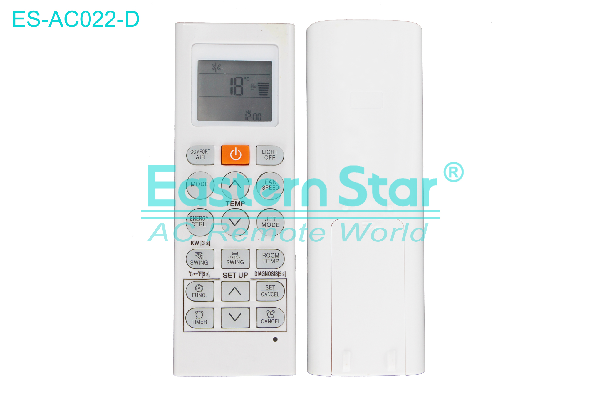 ES-AC022-D High Quality China Remote AC Remote for Lg  Air Conditioner Remote A/C 18 keys