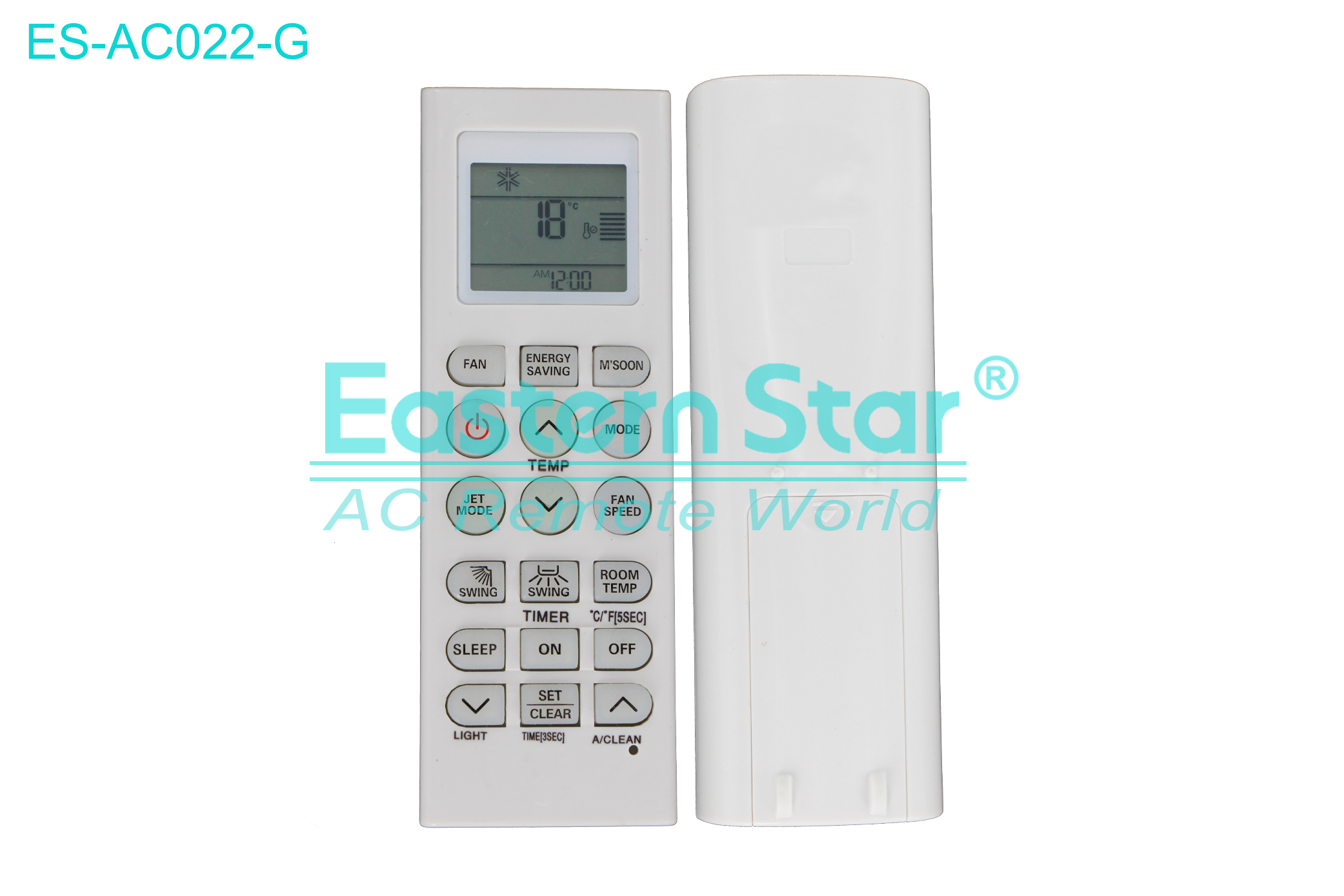 ES-AC022-G High Quality China Remote AC Remote for Lg  Air Conditioner Remote A/C 18 keys