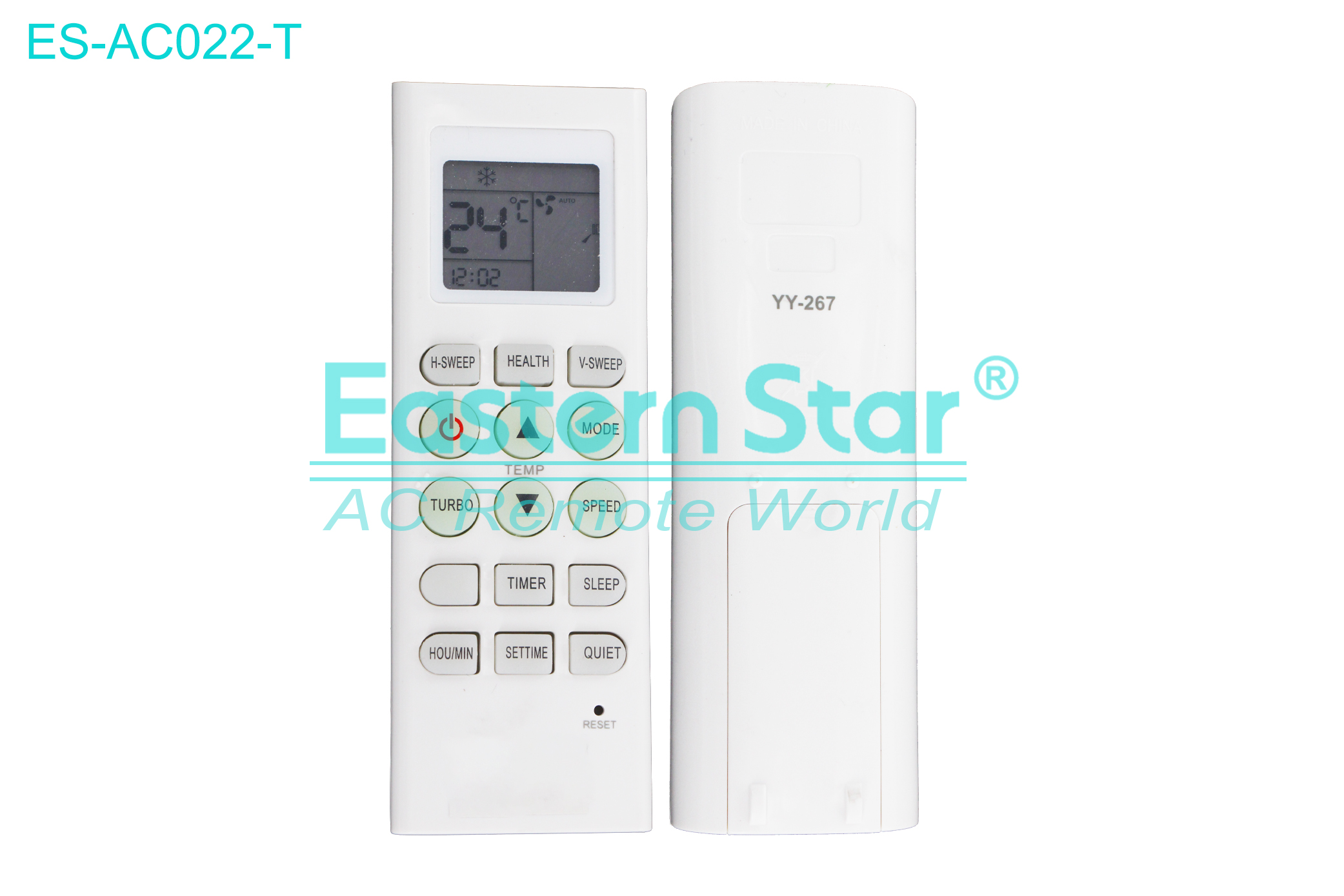 ES-AC022-T High Quality China Remote AC Remote for Lg  Air Conditioner Remote A/C 15 keys