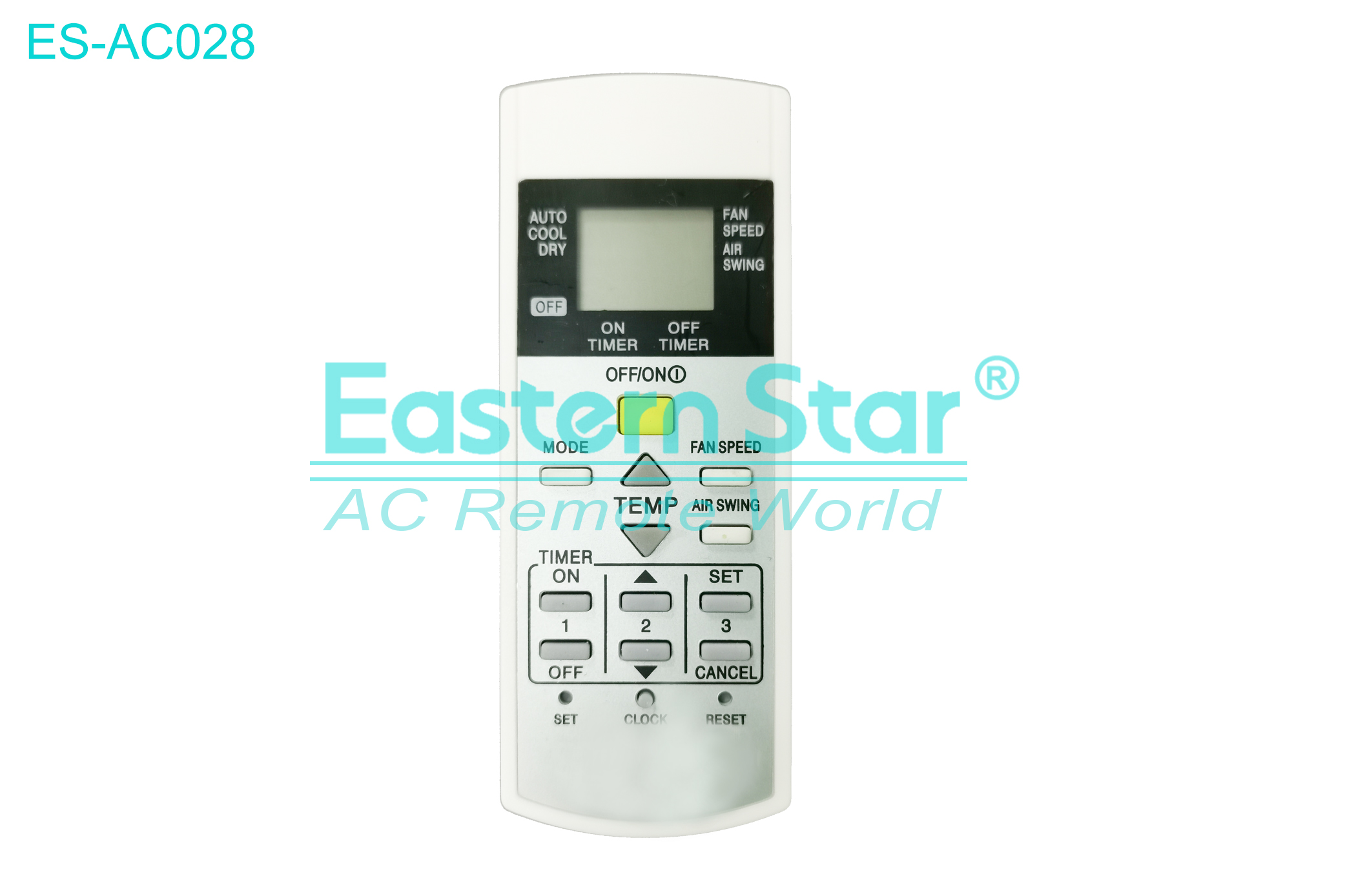 ES-AC028 High Quality China Remote AC Remote for Panasonic Air Conditioner Remote A/C 15 keys