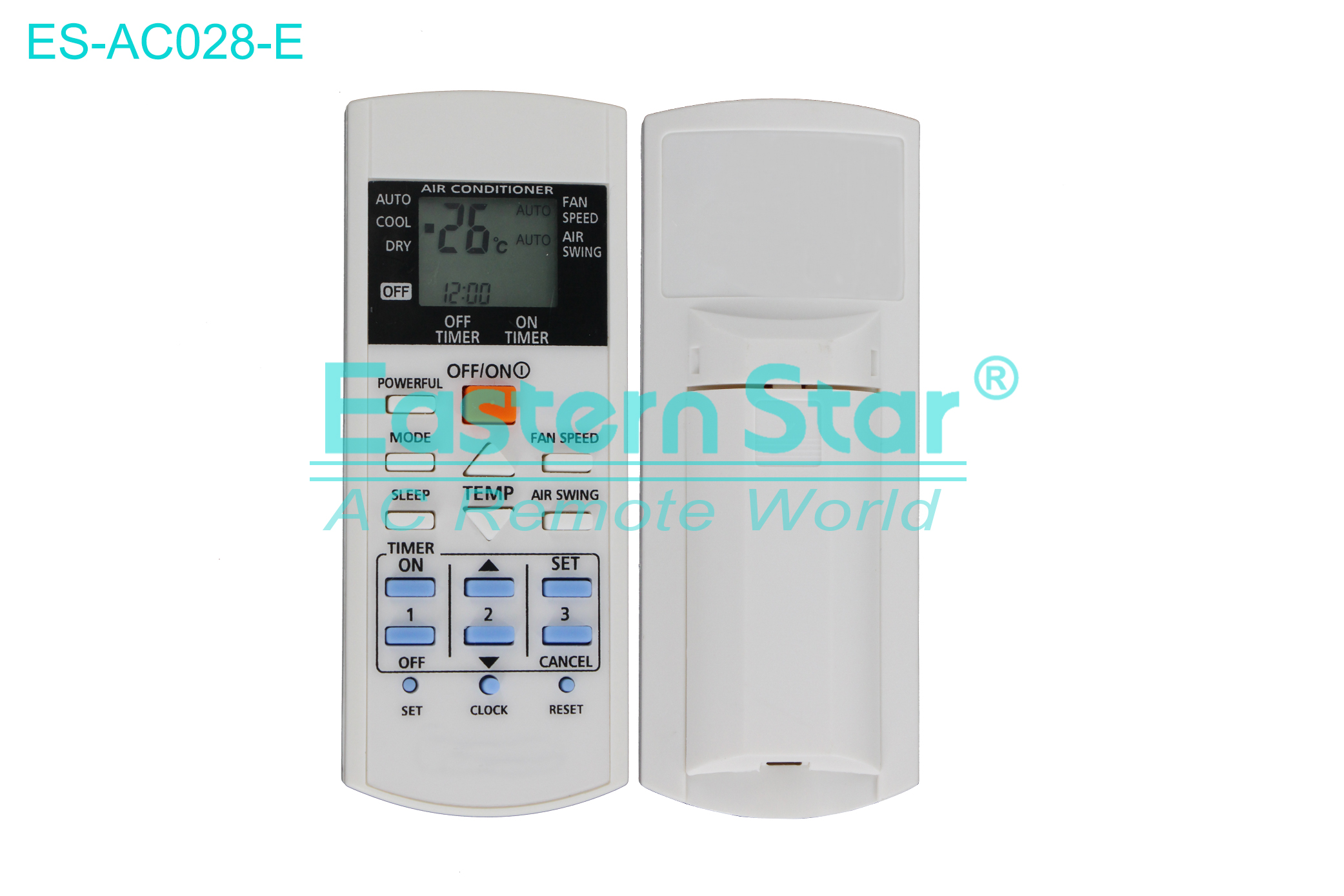 ES-AC028-E High Quality China Remote AC Remote for Panasonic Air Conditioner Remote A/C 17 keys