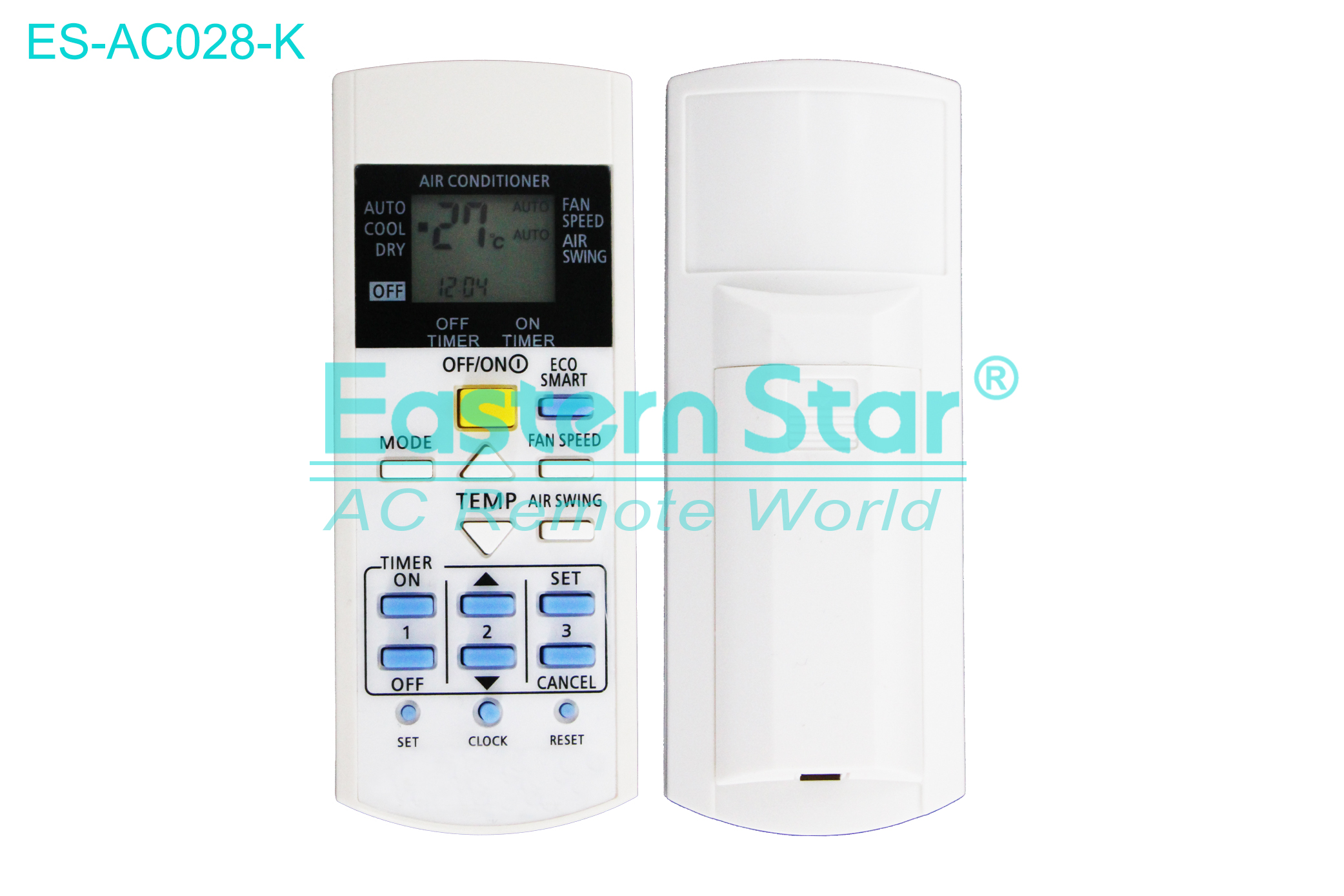 ES-AC028-K High Quality China Remote AC Remote for Panasonic Air Conditioner Remote A/C 16 keys