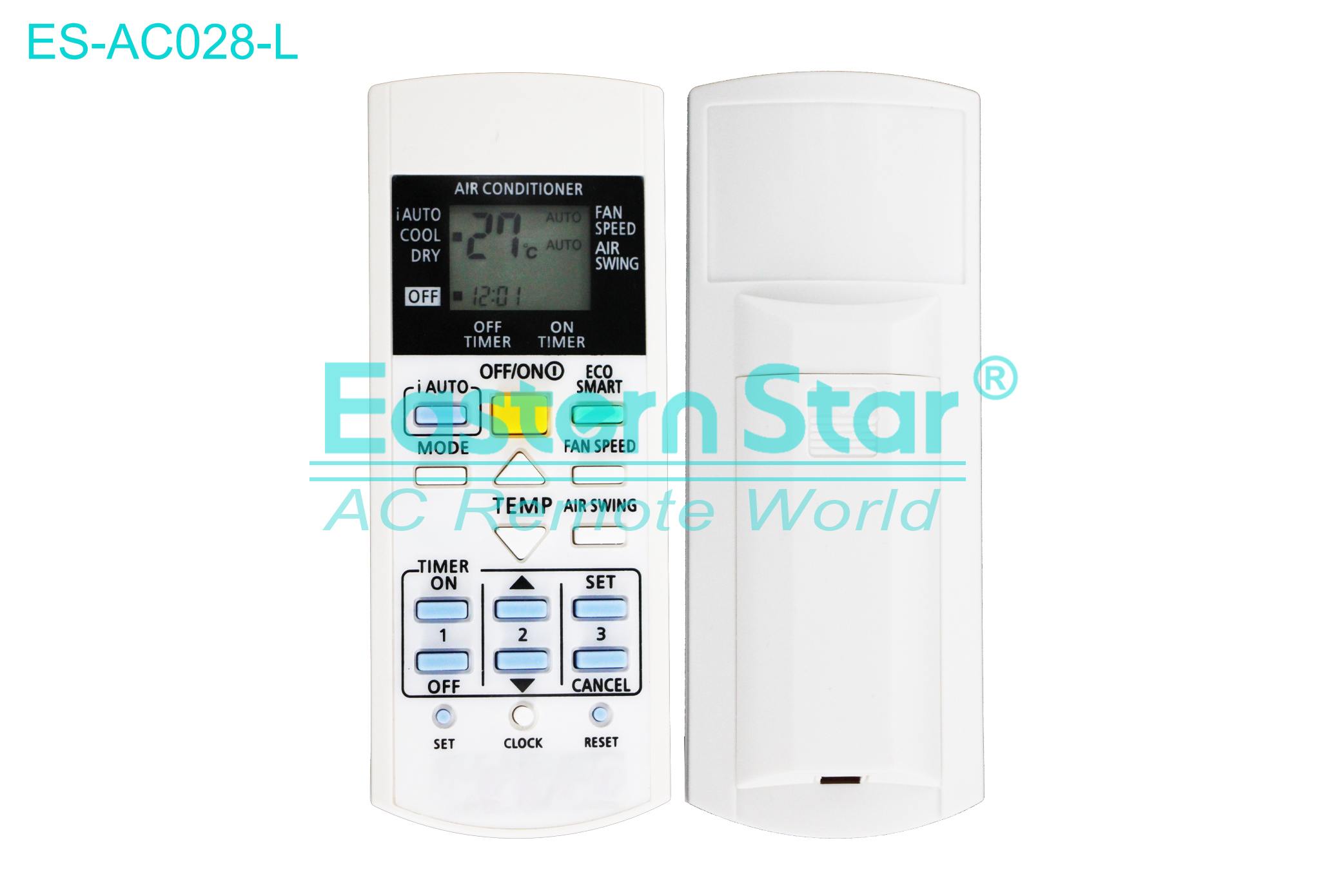 ES-AC028-L High Quality China Remote AC Remote for Panasonic Air Conditioner Remote A/C 17 keys