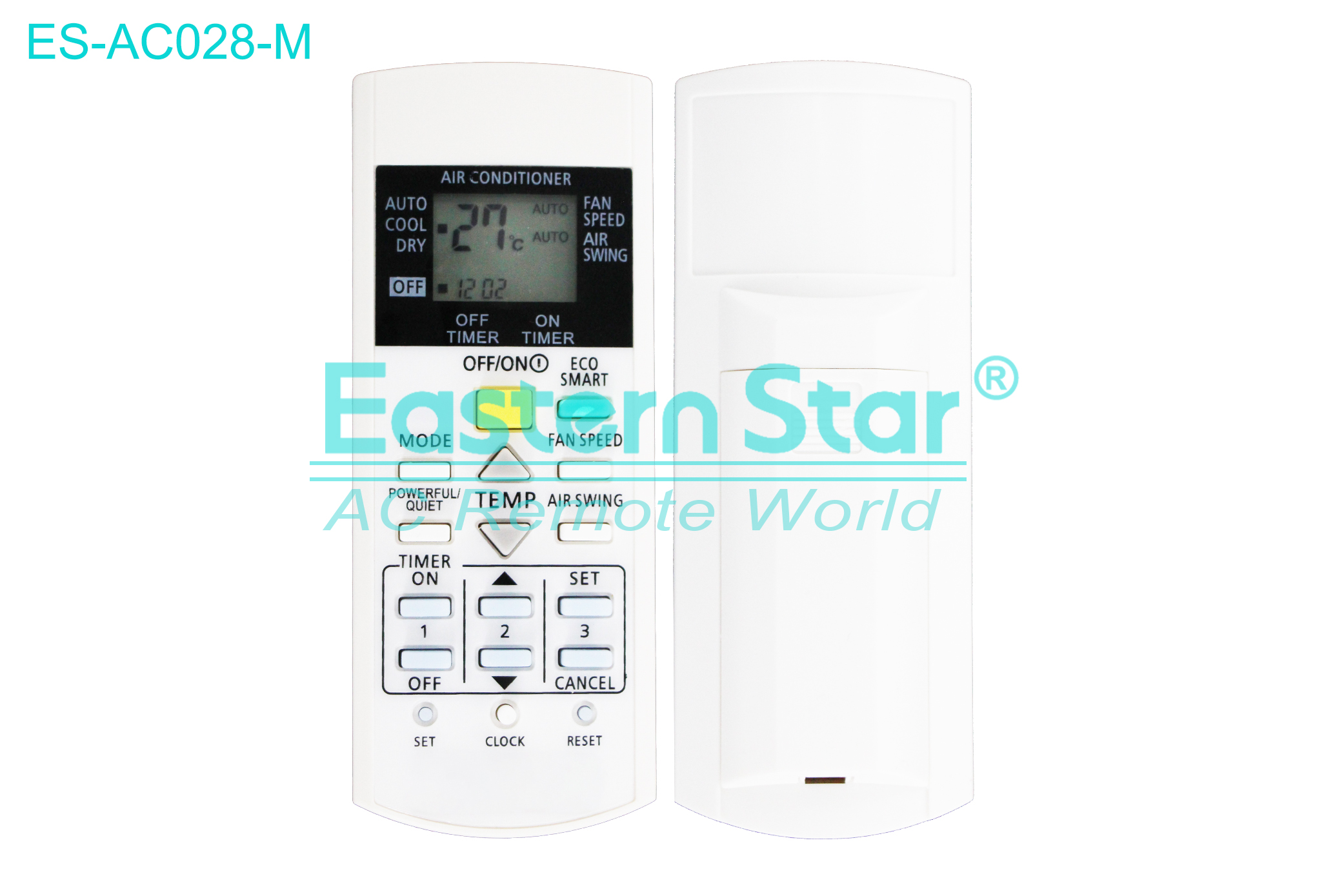 ES-AC028-M High Quality China Remote AC Remote for Panasonic Air Conditioner Remote A/C 17 keys