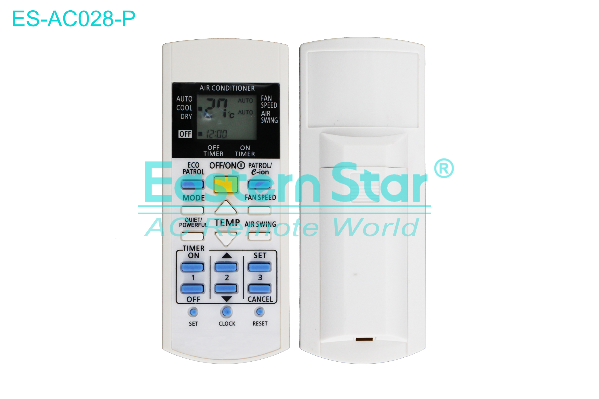 ES-AC028-P High Quality China Remote AC Remote for Panasonic Air Conditioner Remote A/C 18 keys