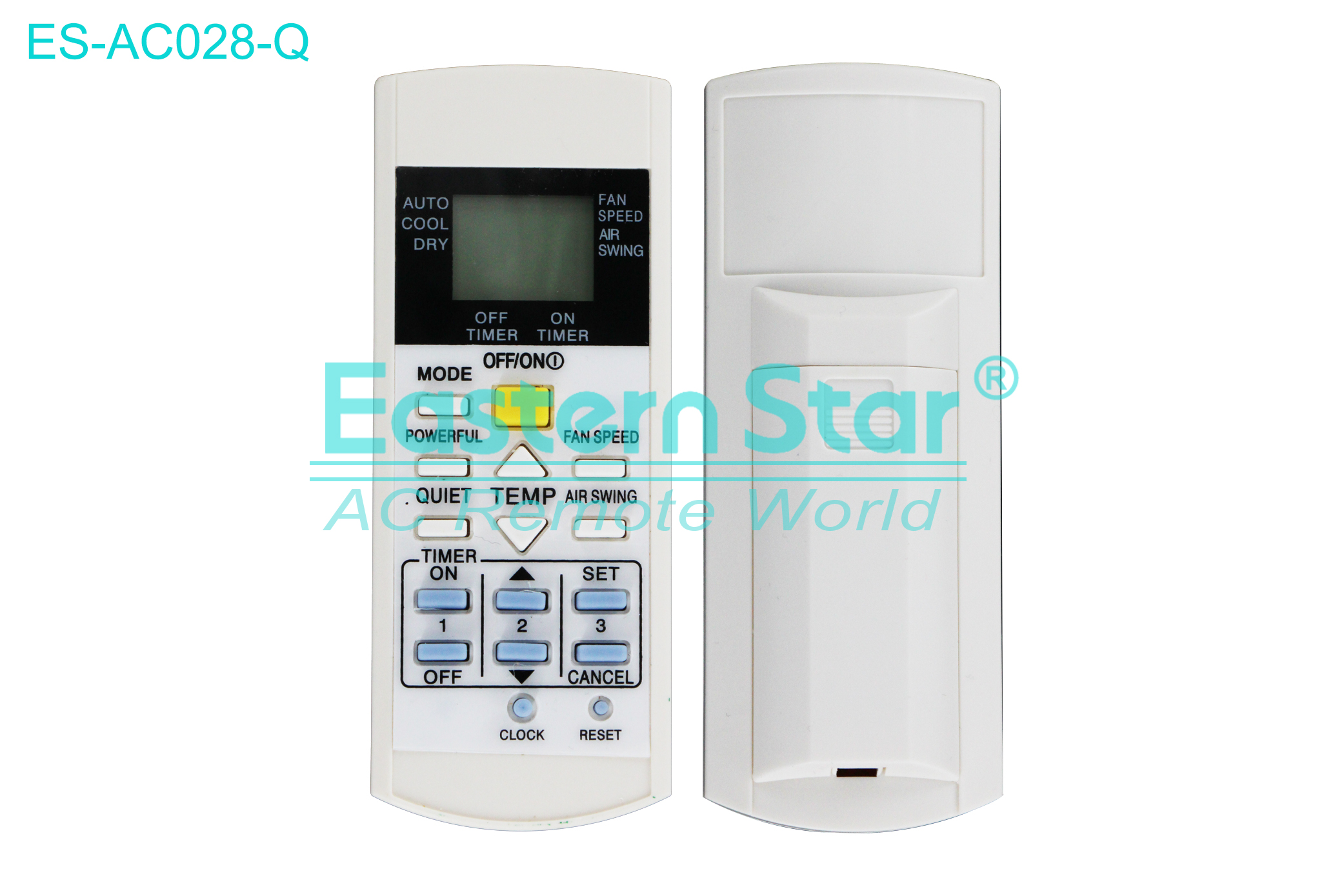 ES-AC028-Q High Quality China Remote AC Remote for Panasonic Air Conditioner Remote A/C 16 keys