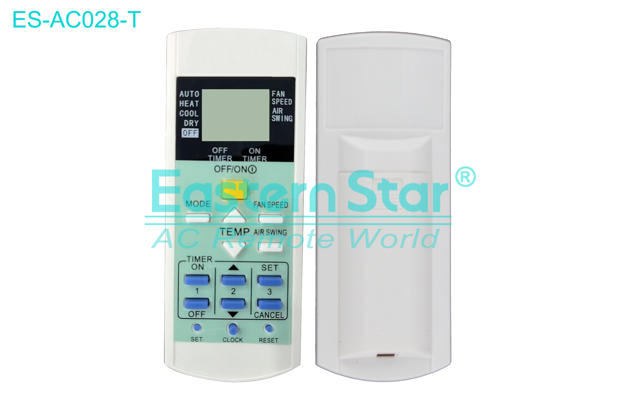 ES-AC028-T High Quality China Remote AC Remote for Panasonic Air Conditioner Remote A/C 15 keys