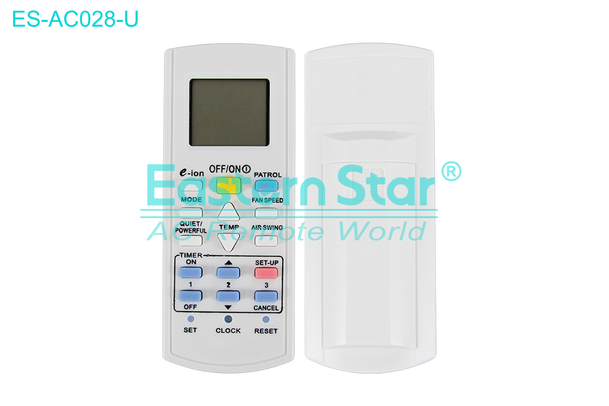 ES-AC028-U High Quality China Remote AC Remote for Uniwersal Air Conditioner Remote A/C 18 keys