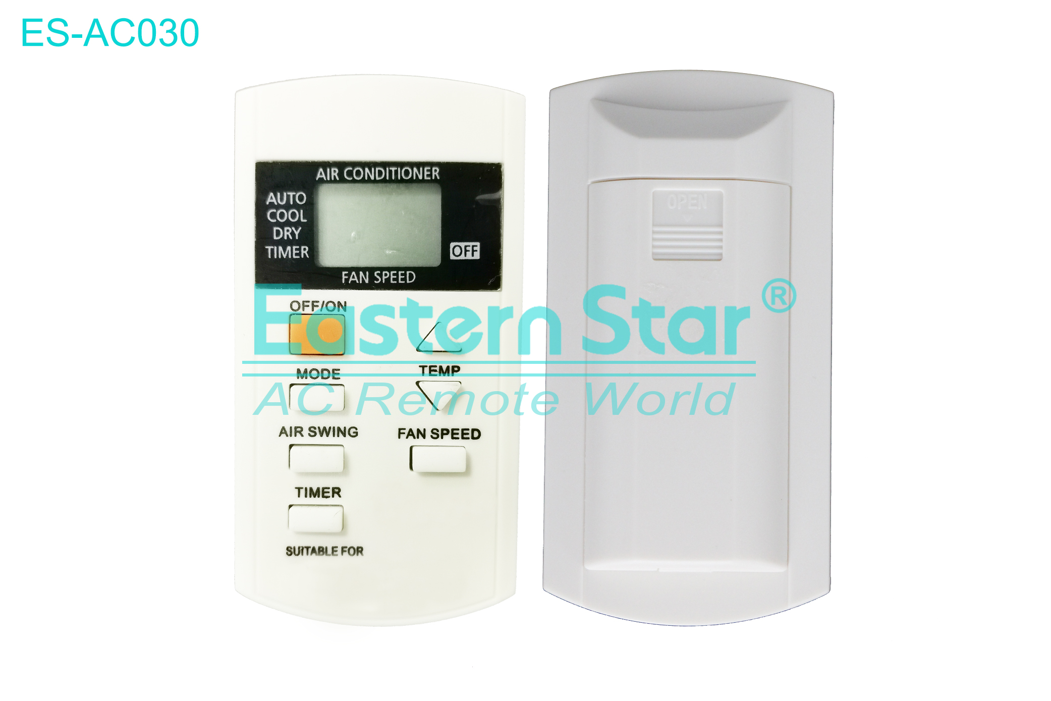 ES-AC030 High Quality China Remote AC Remote for Panasonic Air Conditioner Remote A/C 7 keys