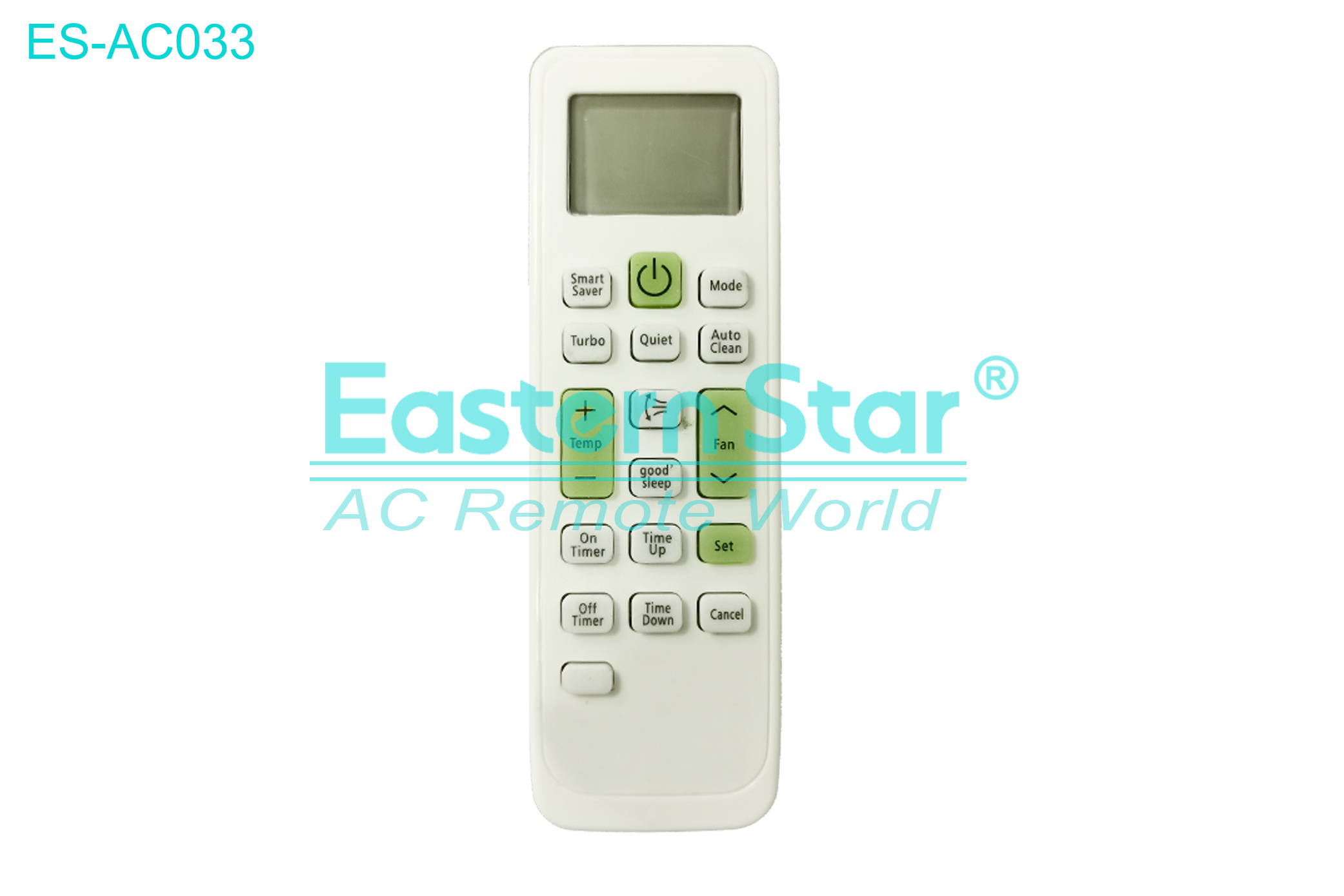 ES-AC033 High Quality China Remote AC Remote for Samsung Air Conditioner Remote A/C 19 keys