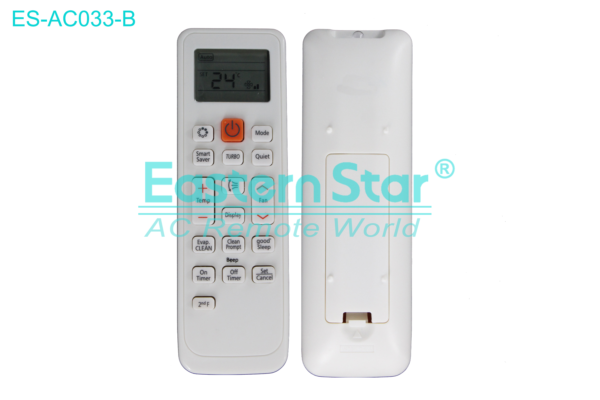 ES-AC033-B High Quality China Remote AC Remote for Samsung Air Conditioner Remote A/C 17 keys