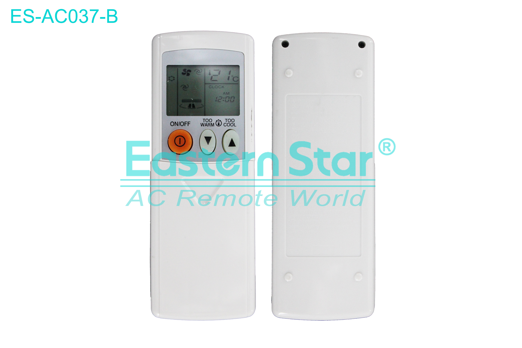 ES-AC037-B High Quality China Remote AC Remote for Mitsubishi Air Conditioner Remote A/C 16 keys