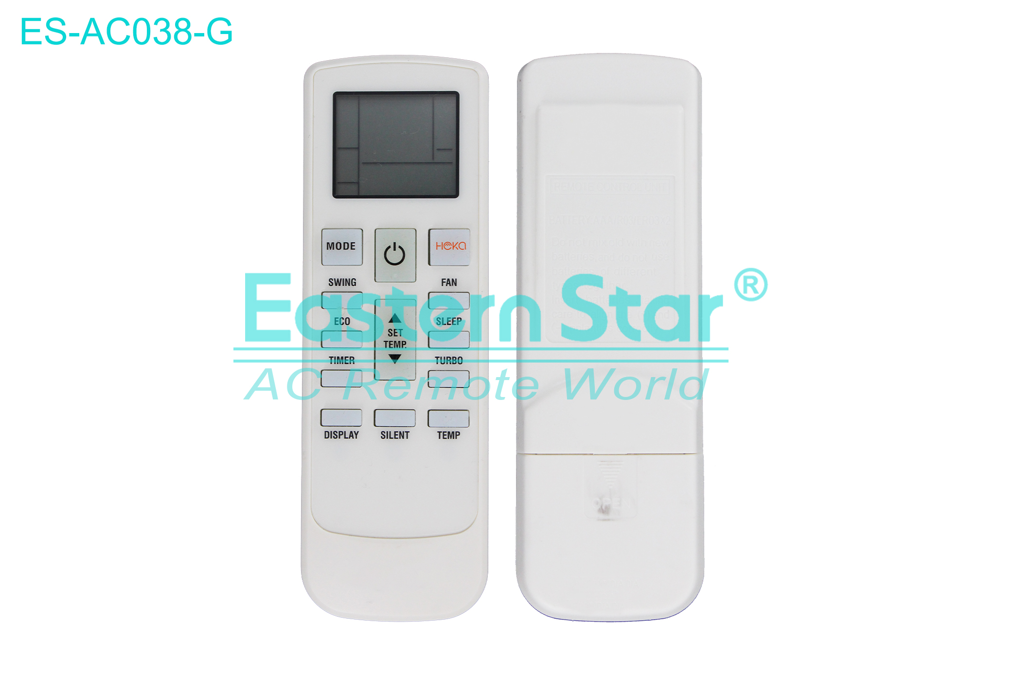 ES-AC038-G High Quality China Remote AC Remote for Fujitsu Air Conditioner Remote A/C 14 keys