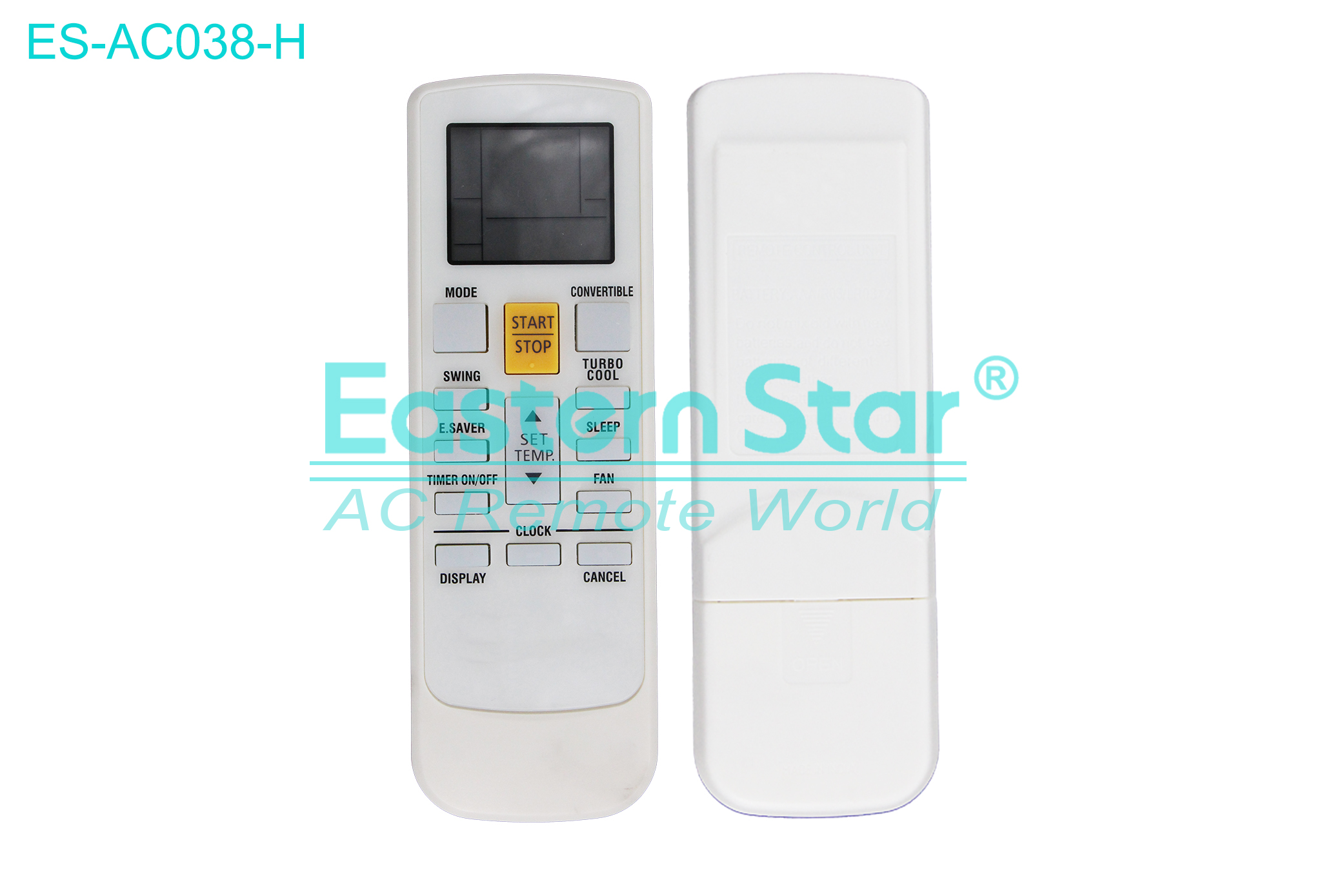 ES-AC038-H High Quality China Remote AC Remote for Fujitsu Air Conditioner Remote A/C 14 keys