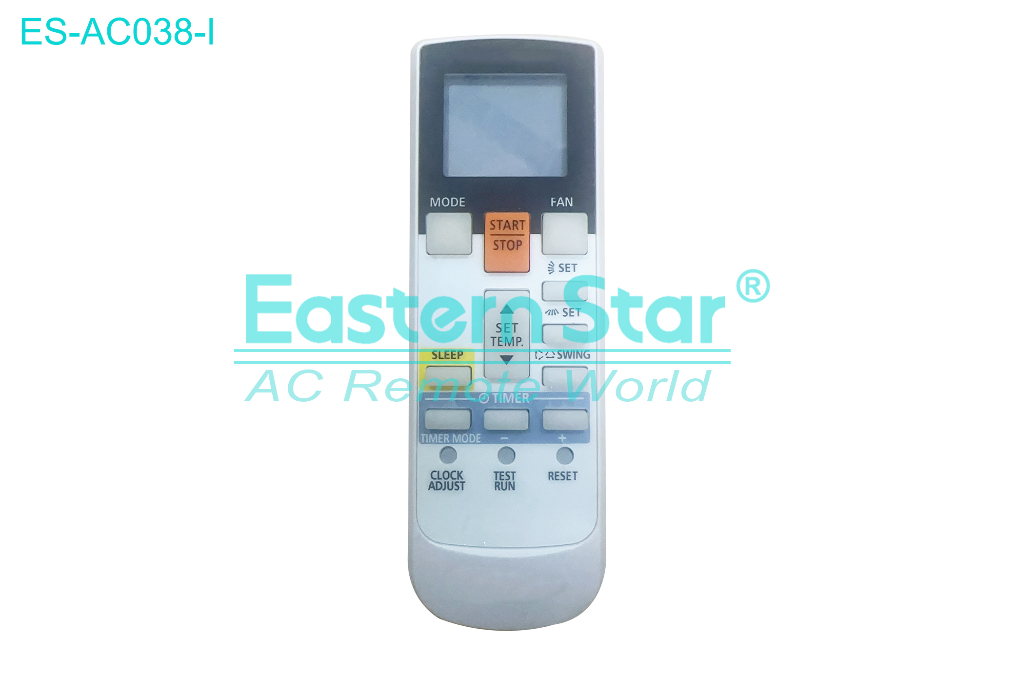 ES-AC038-I High Quality China Remote AC Remote for Ehop Air Conditioner Remote A/C 15 keys