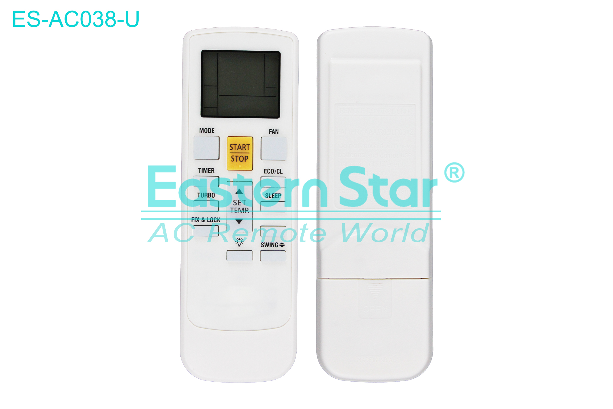ES-AC038-U High Quality China Remote AC Remote for Blue star Air Conditioner Remote A/C 13 keys