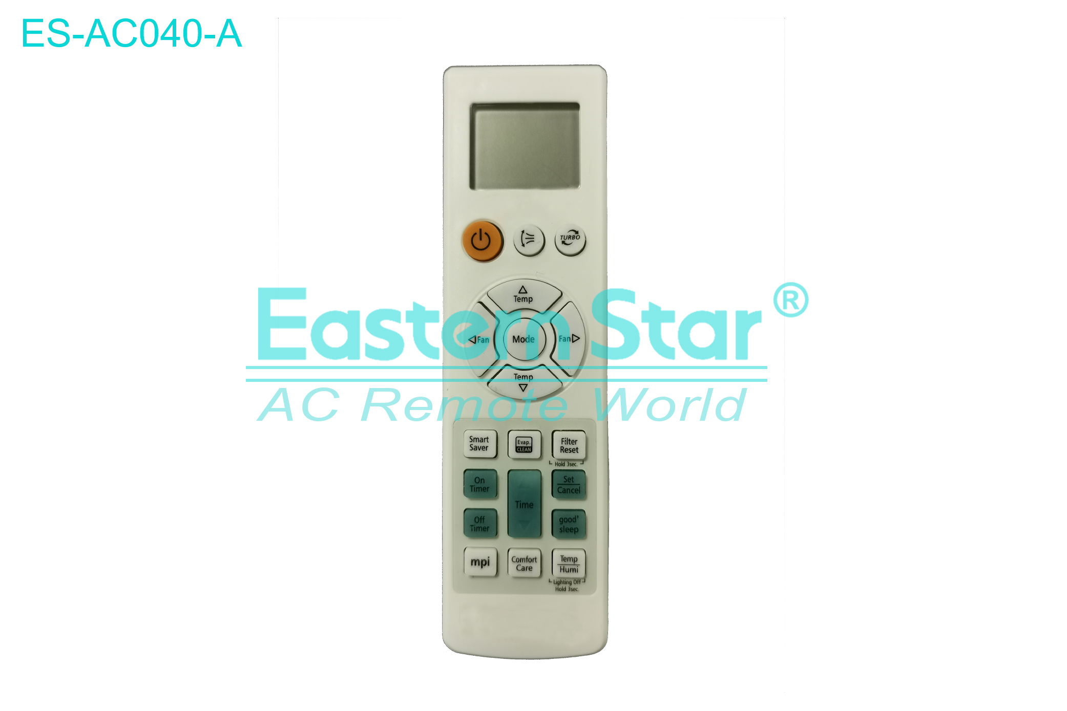 ES-AC040-A High Quality China Remote AC Remote for Samsung Air Conditioner Remote A/C 20 keys