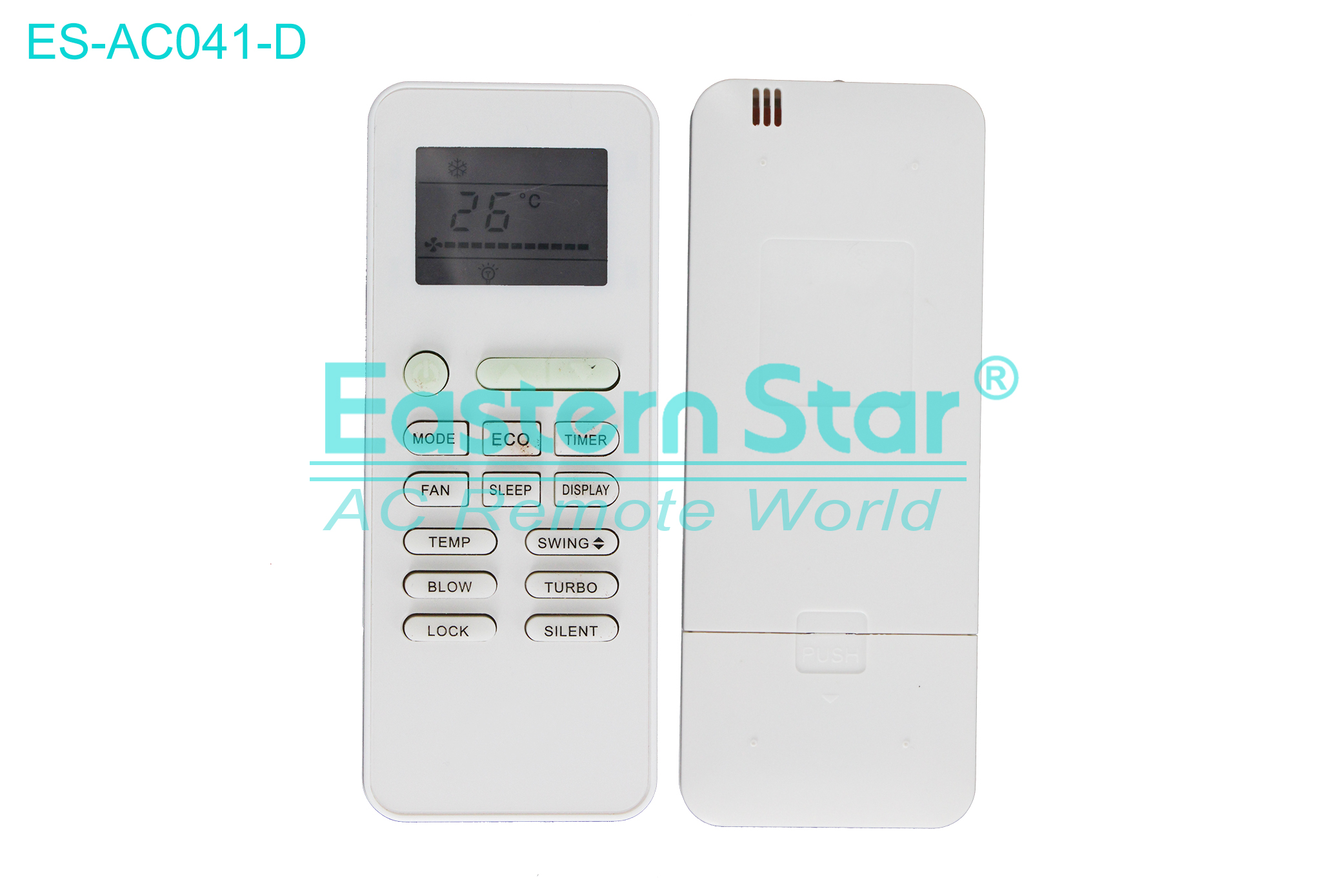 ES-AC041-D High Quality China Remote AC Remote for Tcl Air Conditioner Remote A/C 15 keys