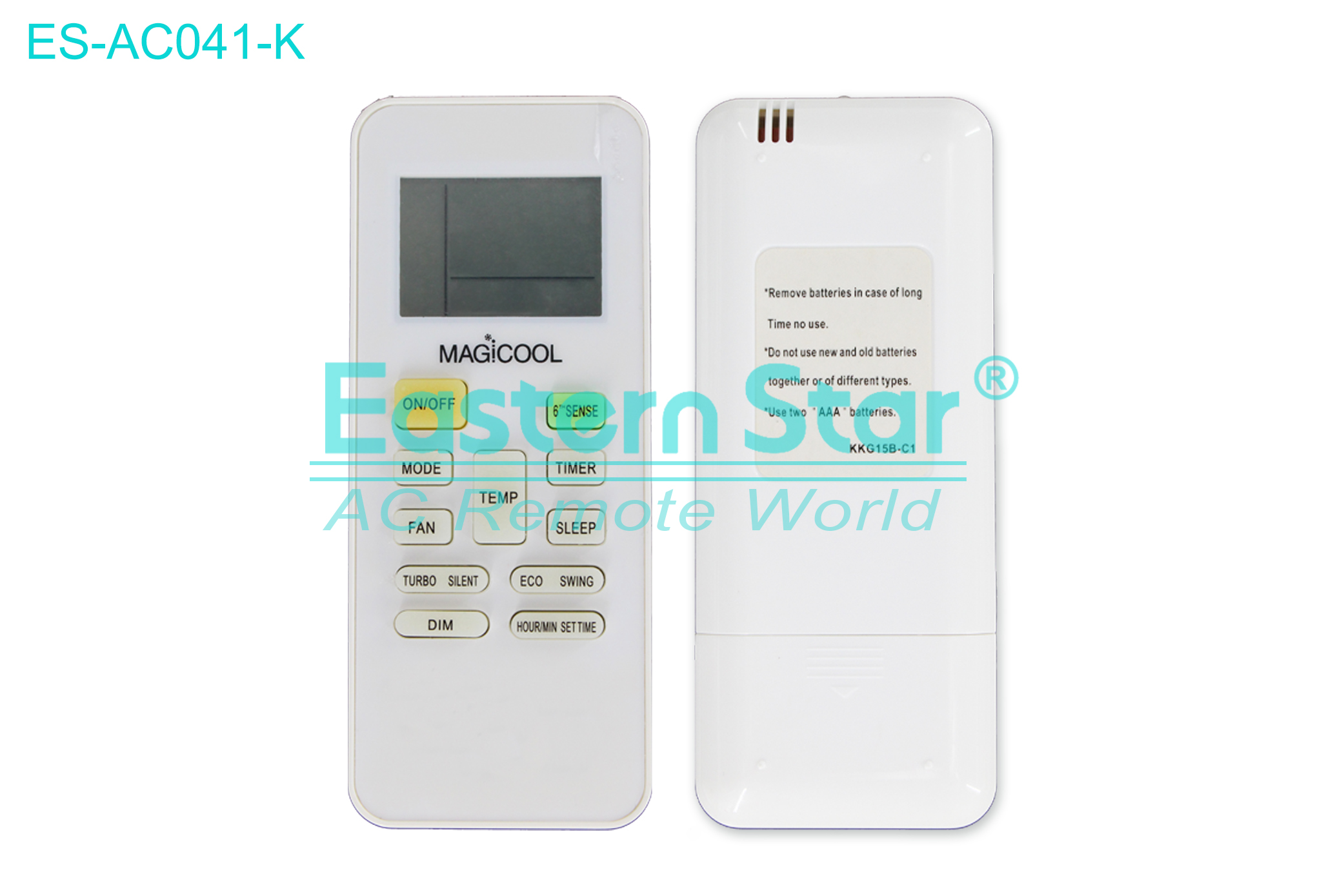 ES-AC041-K High Quality China Remote AC Remote for Midea Air Conditioner Remote A/C 12 keys