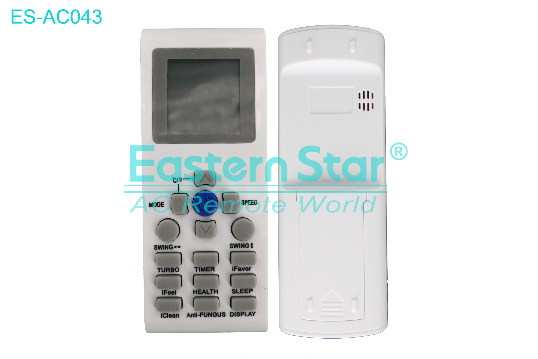 ES-AC043 High Quality China Remote AC Remote for Aux/Onida/Tecnomaster Air Conditioner Remote A/C 16 keys