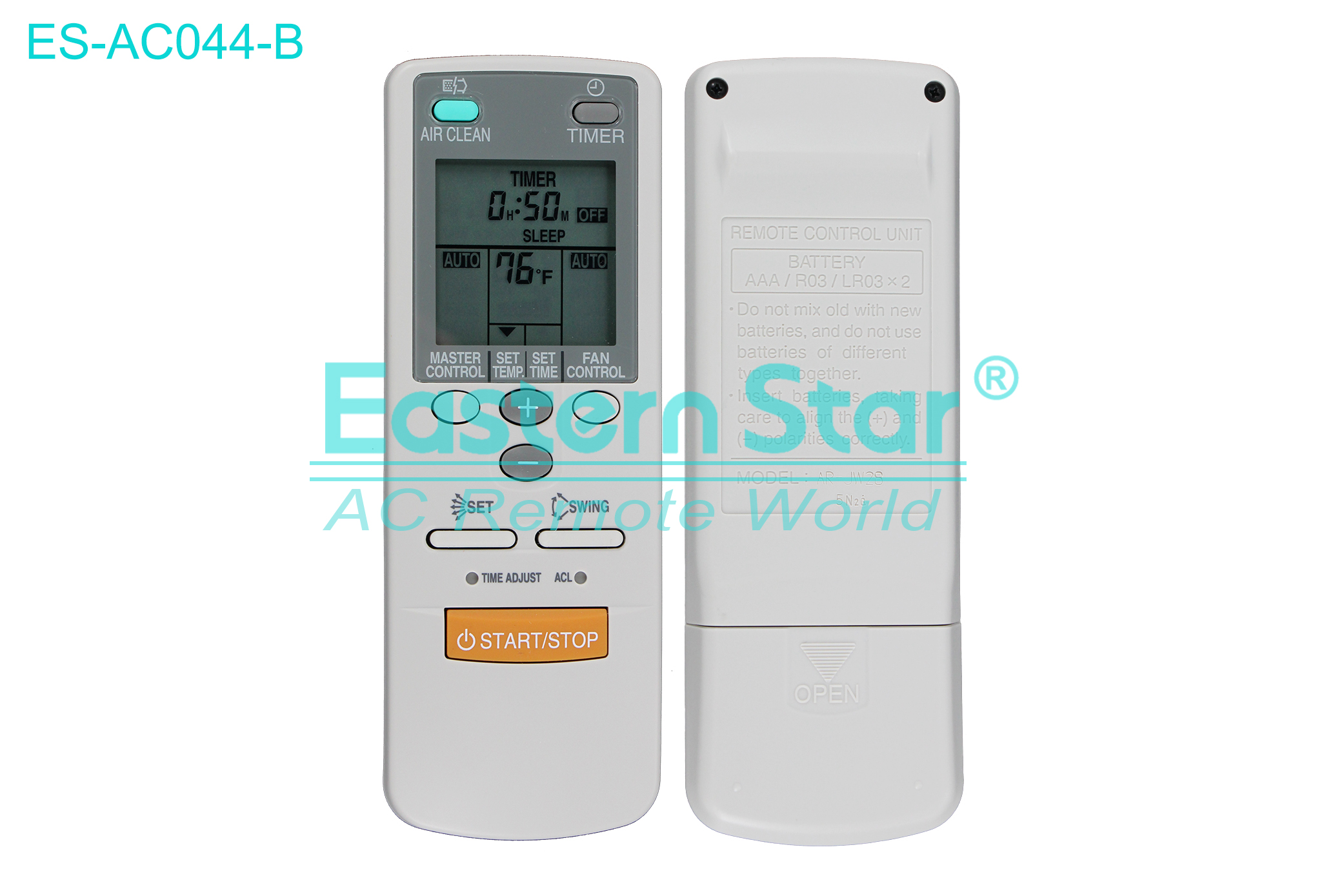 ES-AC044-B High Quality China Remote AC Remote for Fujitsu Air Conditioner Remote A/C 11 keys
