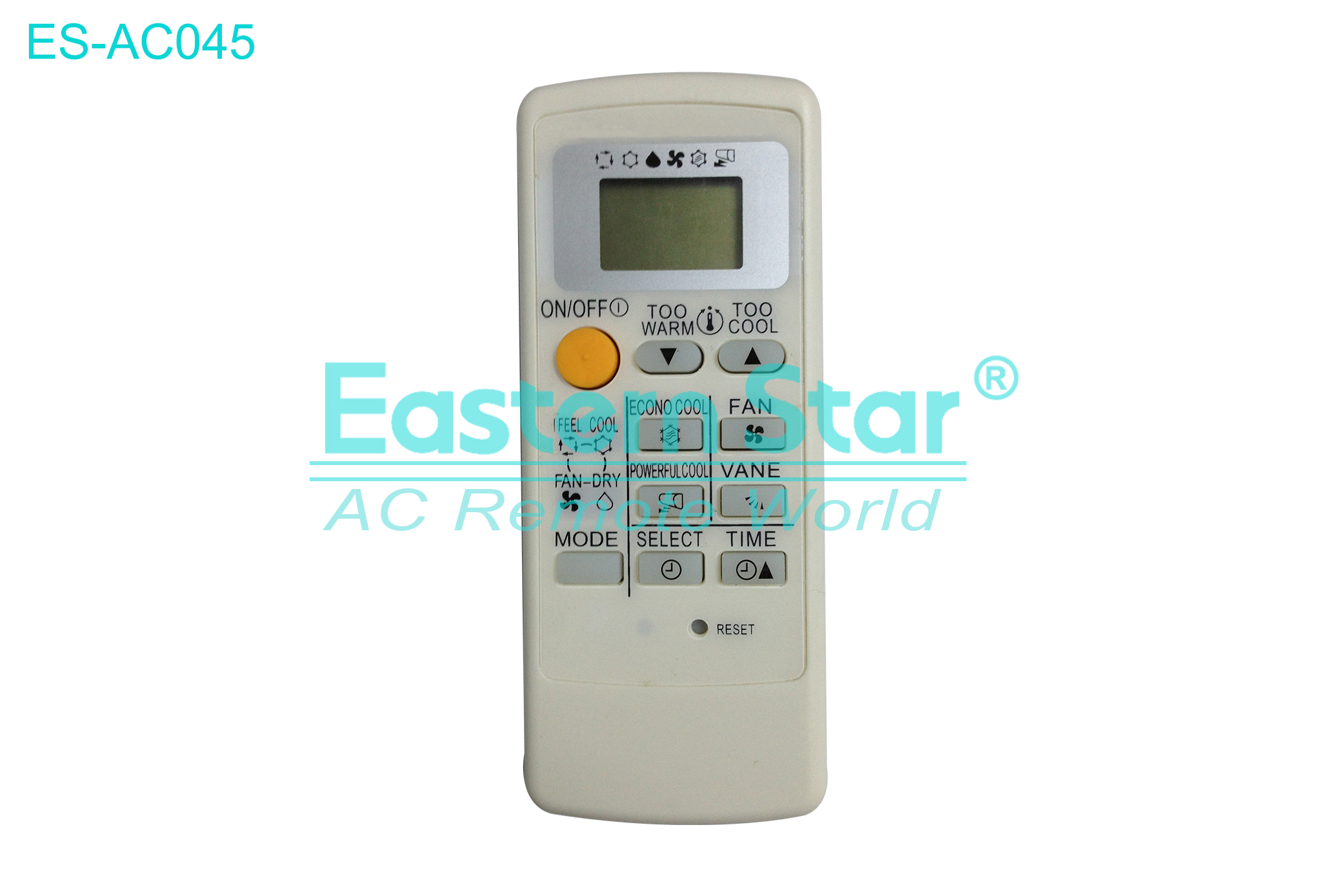 ES-AC045 High Quality China Remote AC Remote for Mitsubishi Air Conditioner Remote A/C 11 keys