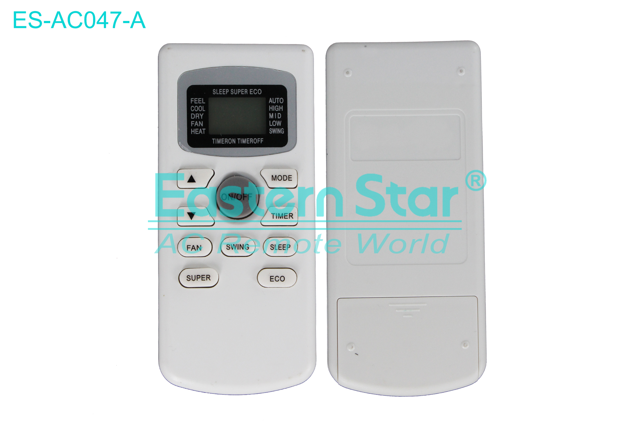 ES-AC047-A High Quality China Remote AC Remote for Tcl/Benelux Air Conditioner Remote A/C 10 keys