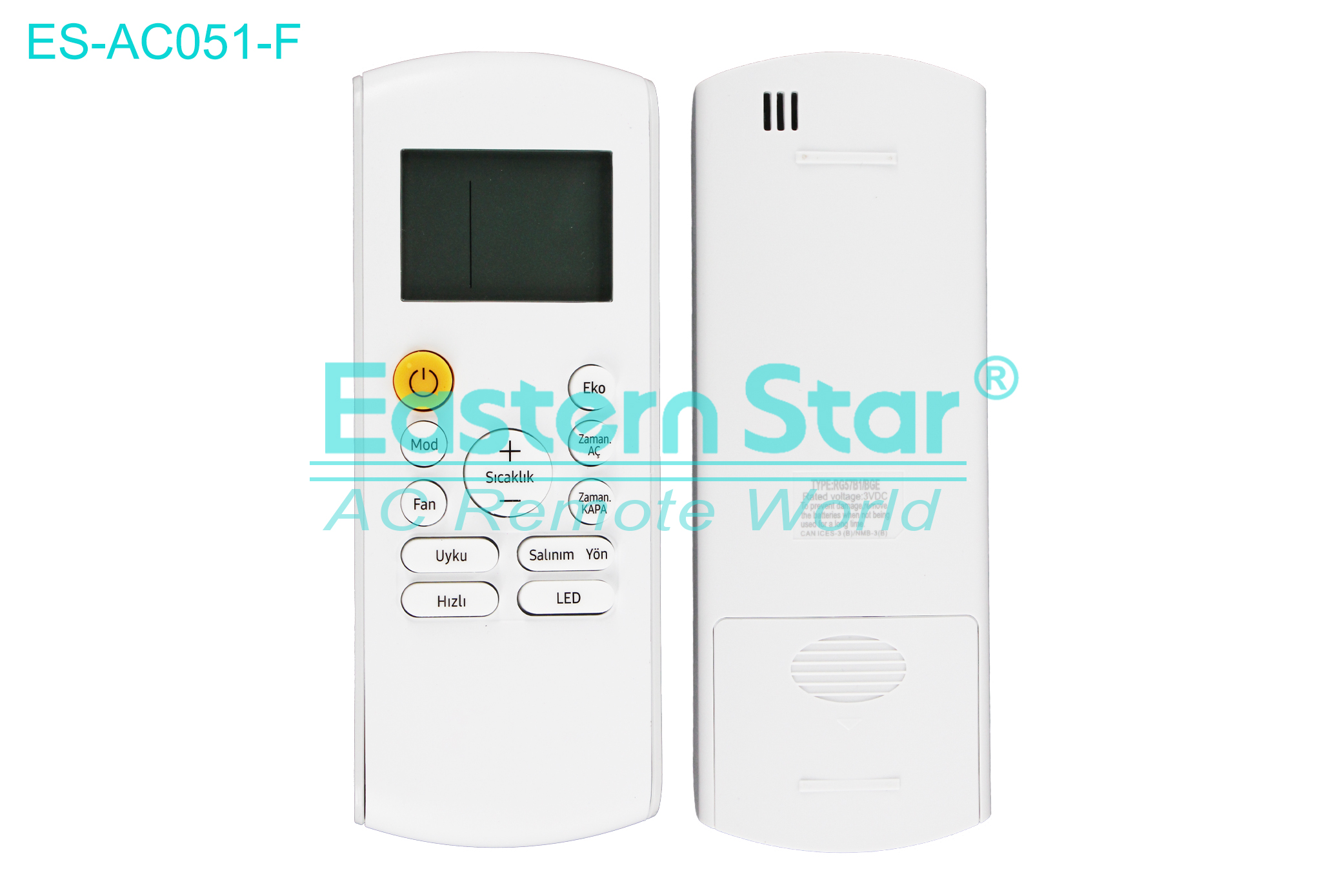 ES-AC051-F High Quality China Remote AC Remote for Samsung Air Conditioner Remote A/C 13 keys