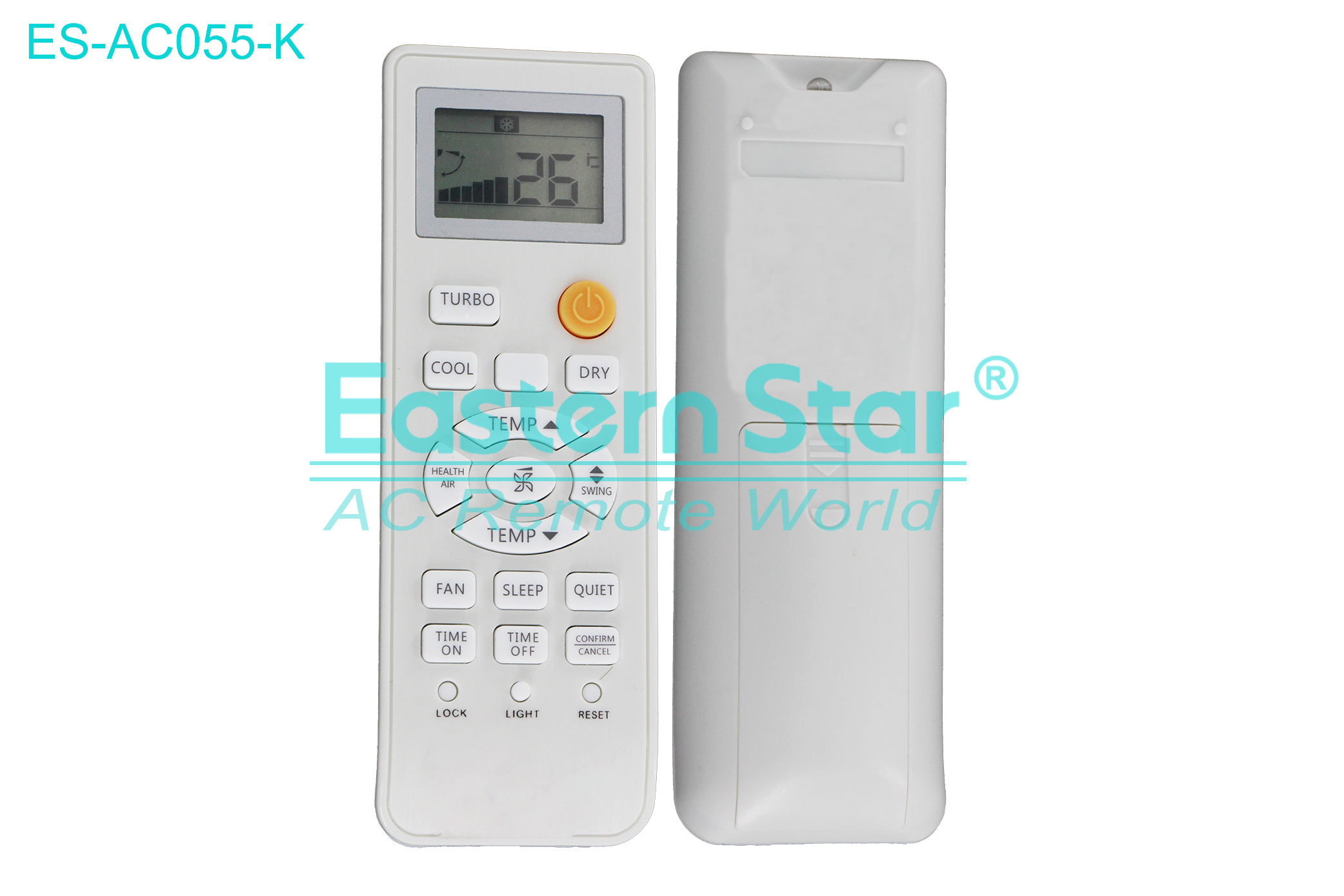 ES-AC055-K High Quality China Remote AC Remote for Haier Air Conditioner Remote A/C 19 keys