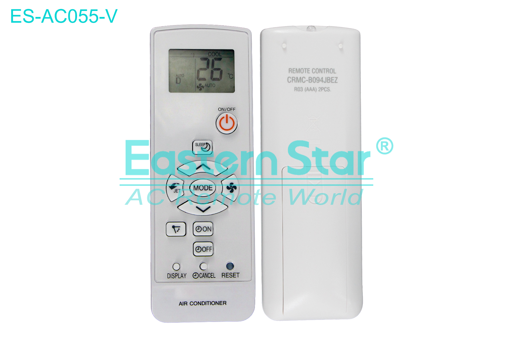 ES-AC055-V High Quality China Remote AC Remote for Sharp Air Conditioner Remote A/C 13 keys