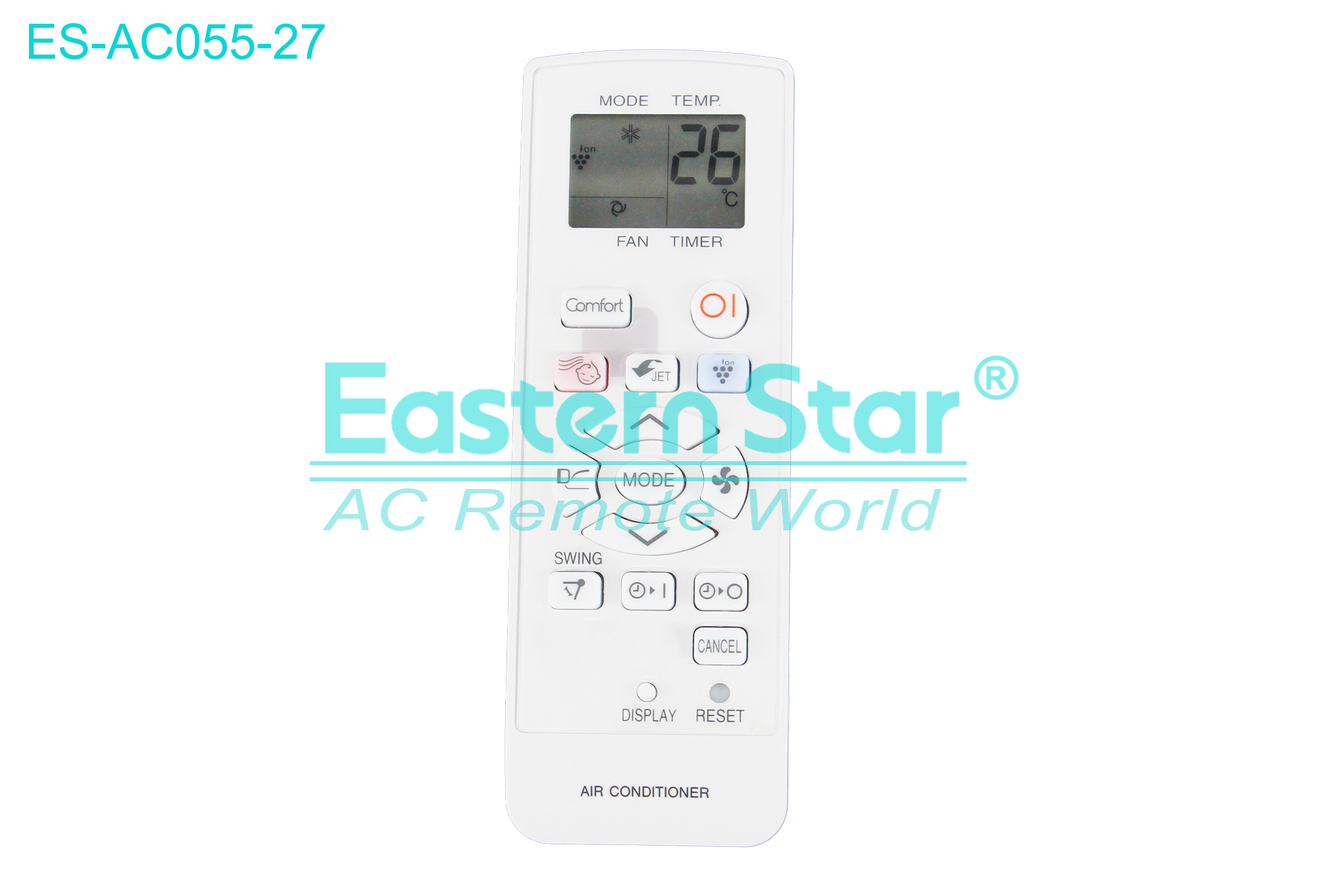 ES-AC055-27 High Quality China Remote AC Remote for Sharp Air Conditioner Remote A/C 16 keys