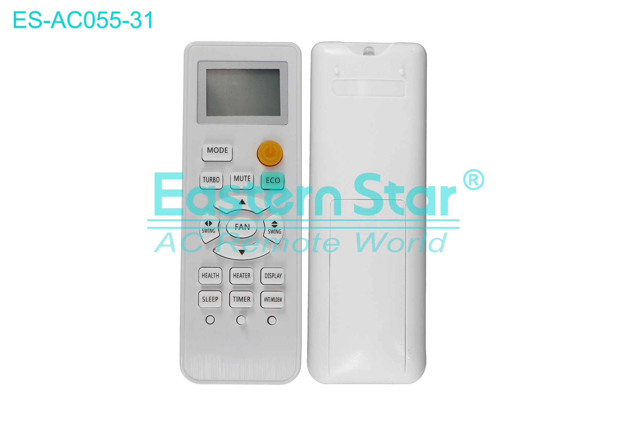 ES-AC055-31 High Quality China Remote AC Remote for Haier/Smart/Atl Air Conditioner Remote A/C 19 keys