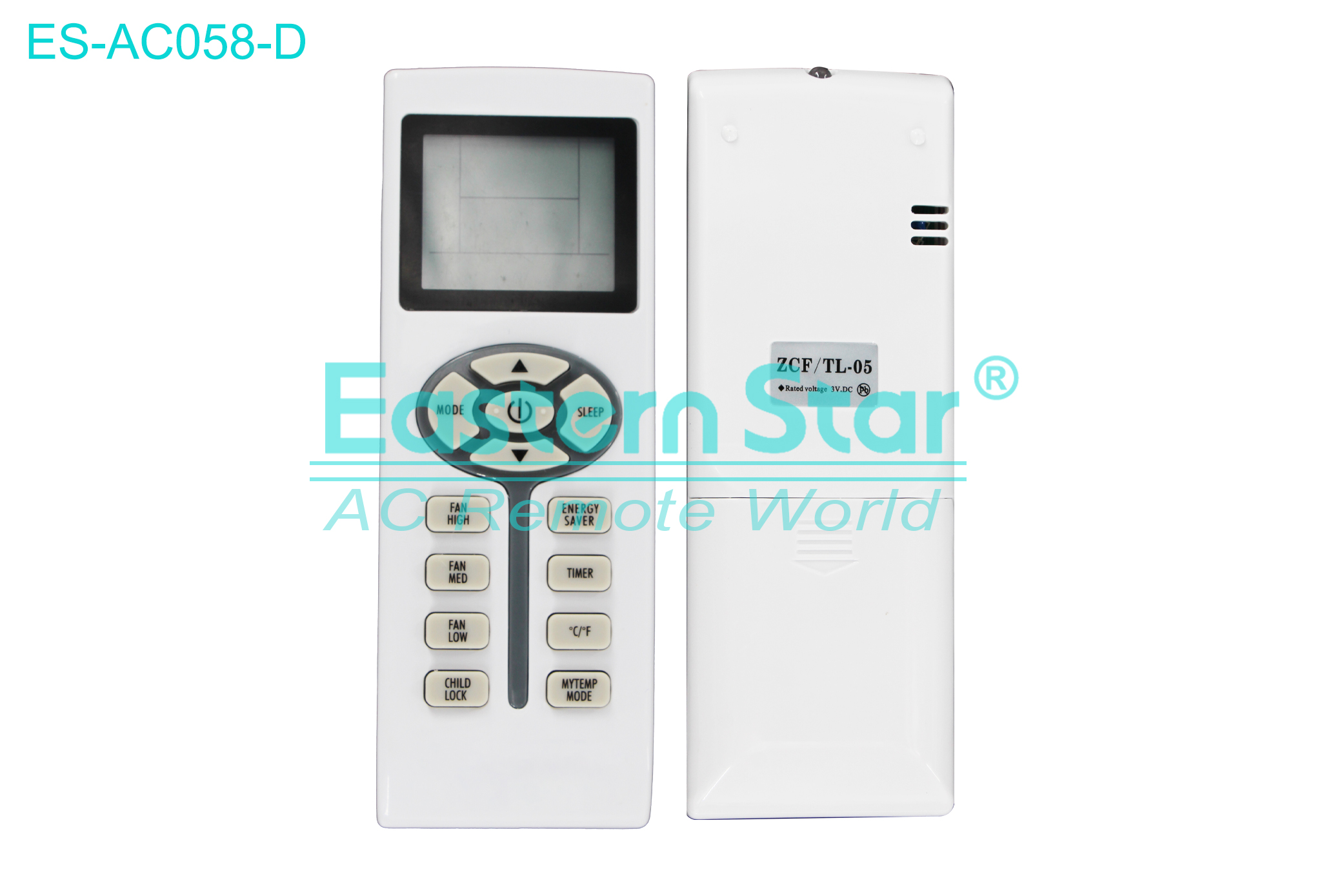 ES-AC058-D High Quality China Remote AC Remote for Chigo/Soleusair Air Conditioner Remote A/C 13 keys
