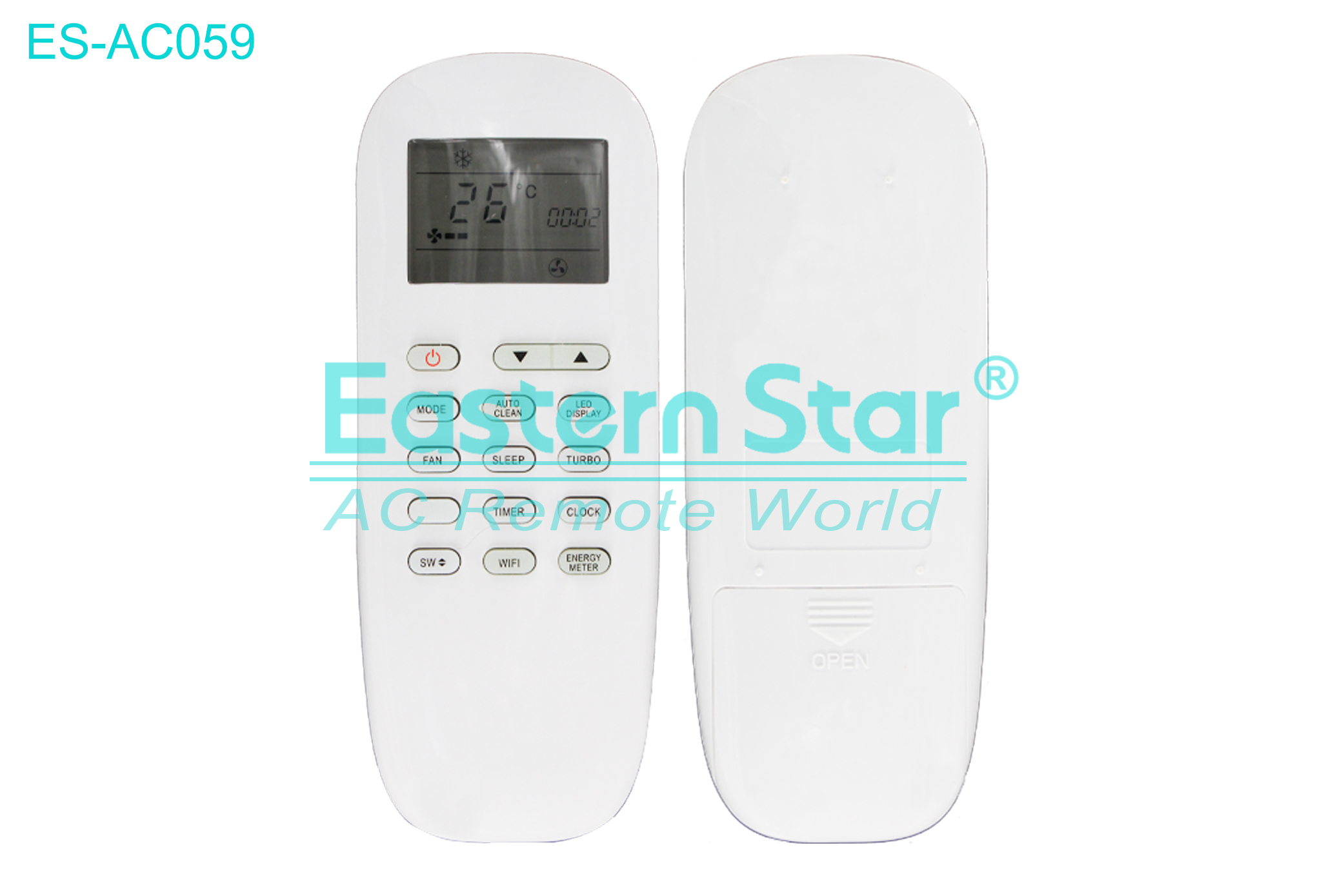 ES-AC059 High Quality China Remote AC Remote for Videocon Air Conditioner Remote A/C 15 keys