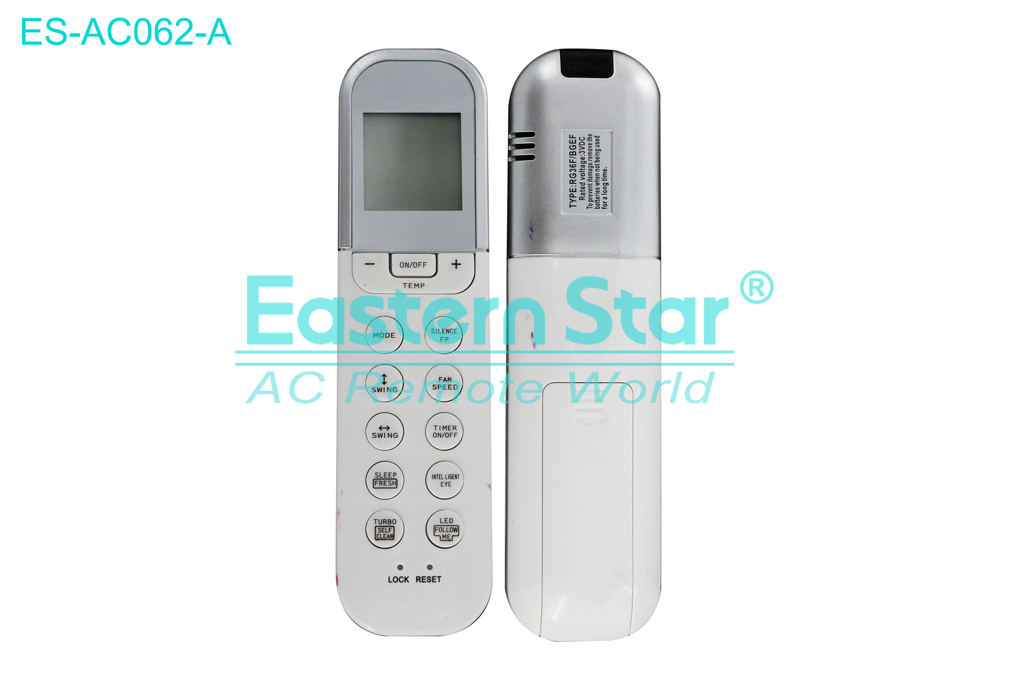 ES-AC062-A High Quality China Remote AC Remote for Midea Air Conditioner Remote A/C 16 keys