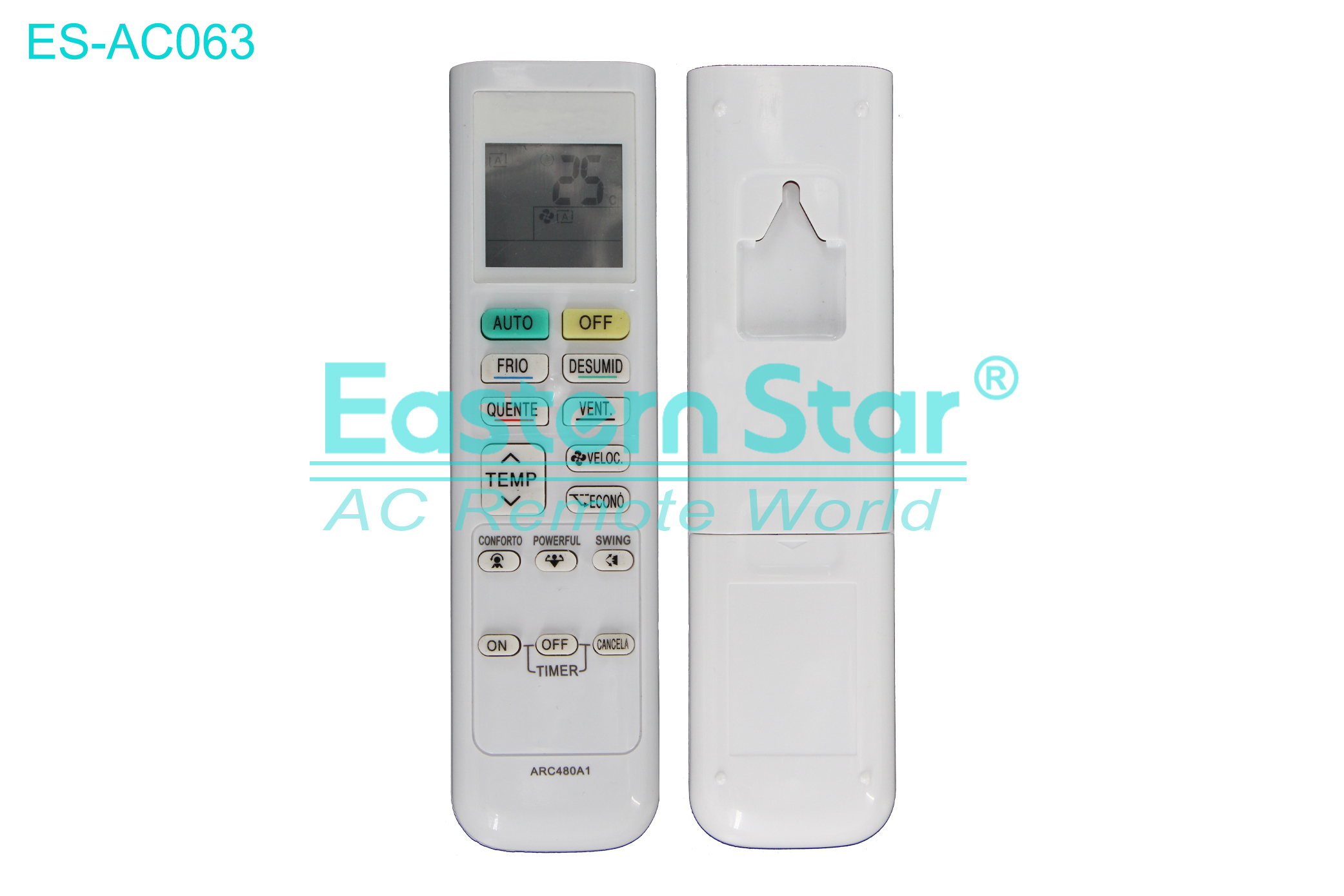 ES-AC063 High Quality China Remote AC Remote for Daikin Air Conditioner Remote A/C 16 keys