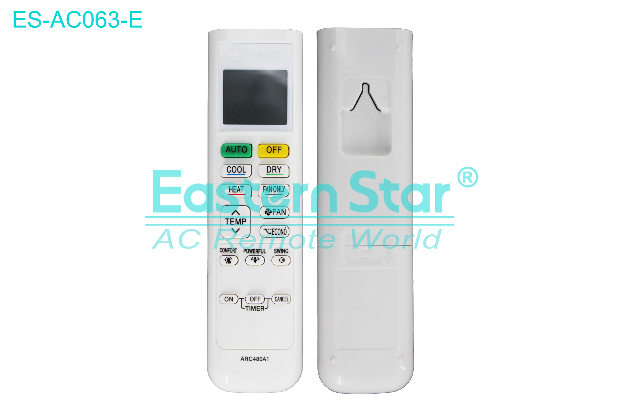 ES-AC063-E High Quality China Remote AC Remote for Daikin Air Conditioner Remote A/C 16 keys