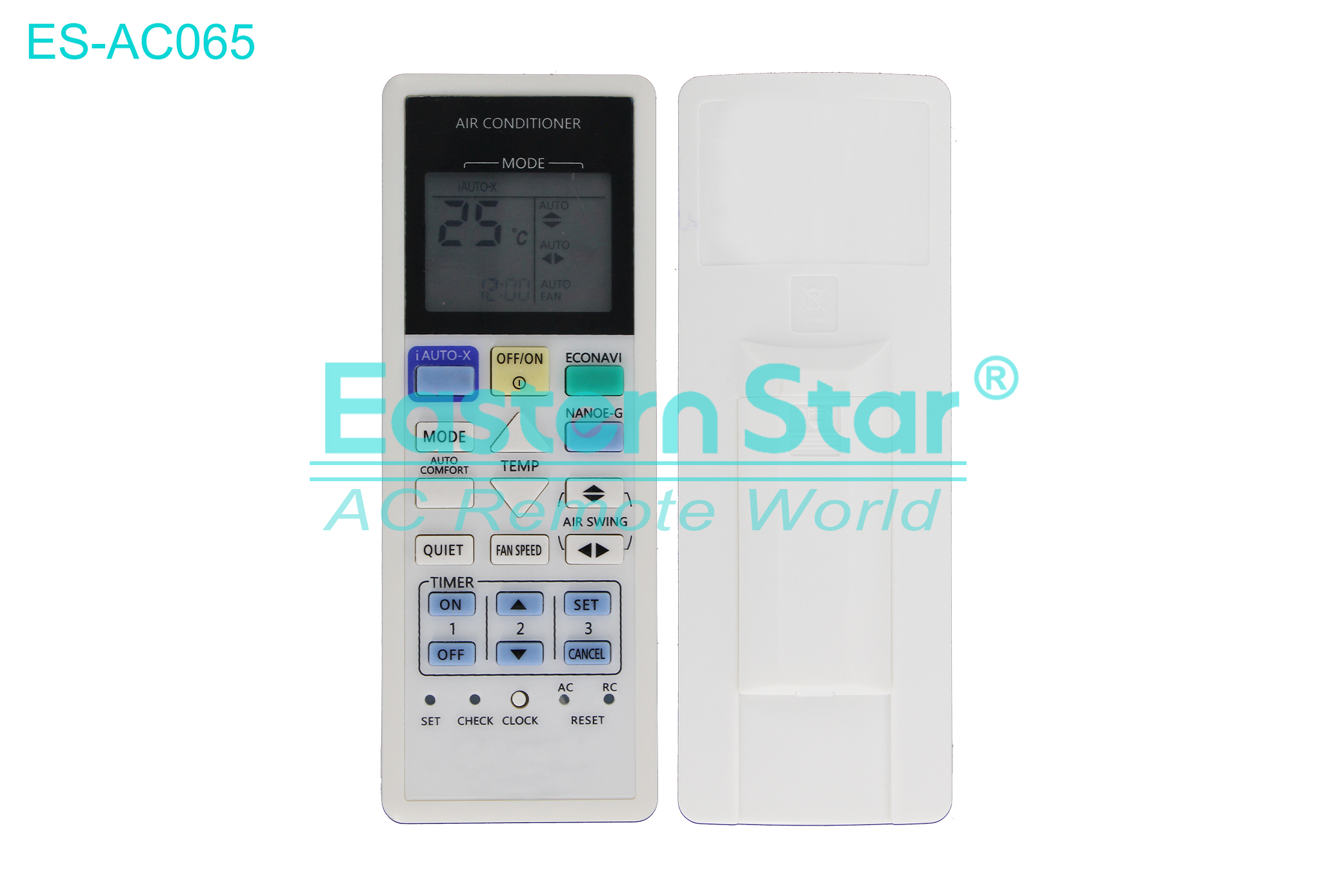ES-AC065 High Quality China Remote AC Remote for Panasonic Air Conditioner Remote A/C 23 keys