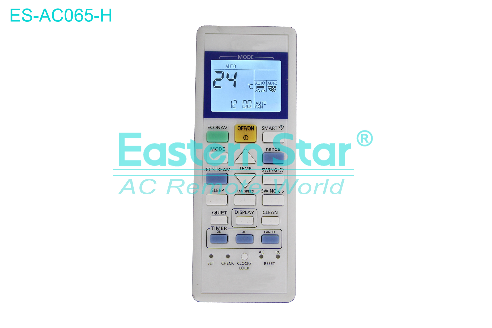ES-AC065-H High Quality China Remote AC Remote for Panasonic Air Conditioner Remote A/C 23 keys