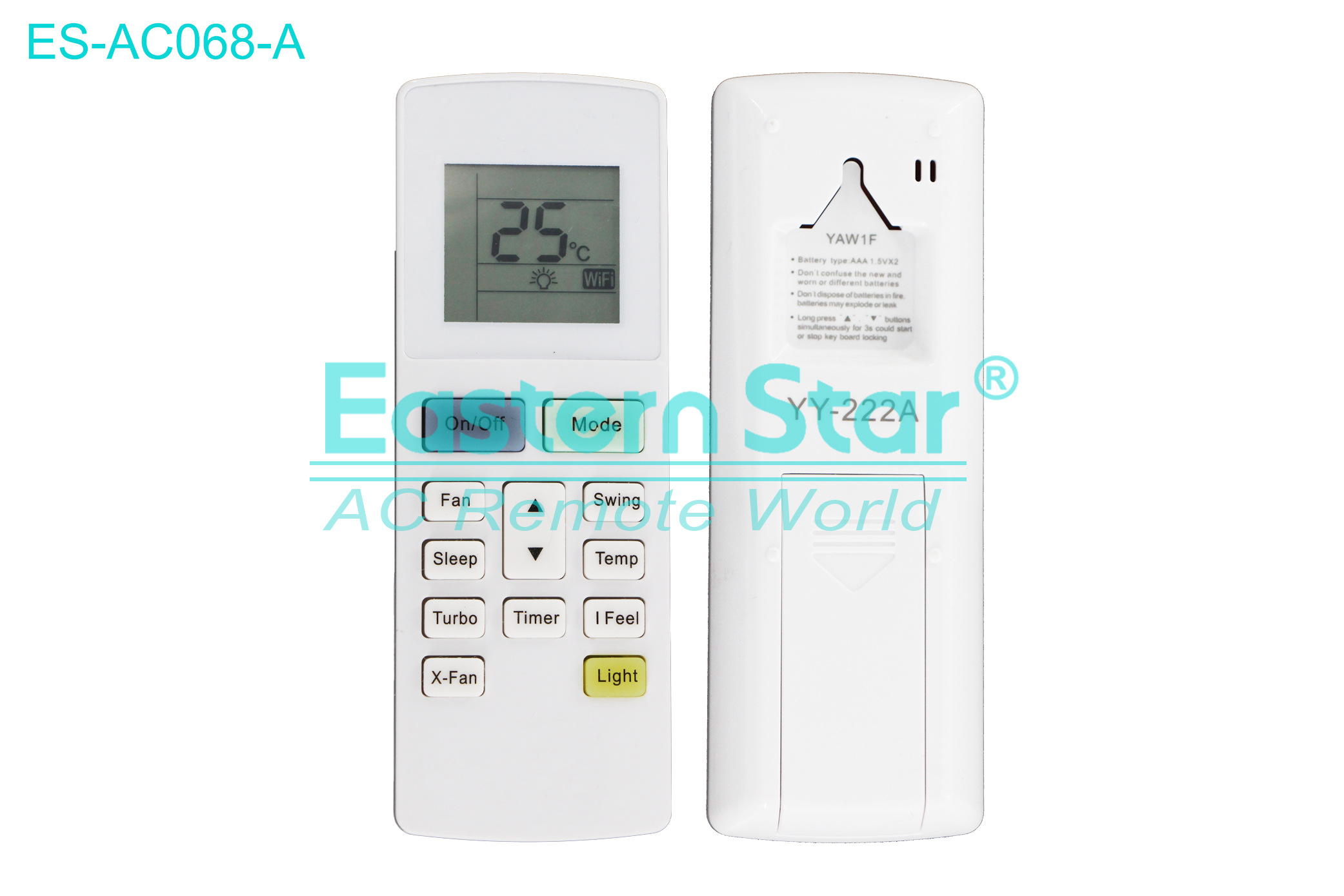 ES-AC068-A High Quality China Remote AC Remote for Fujitsu Air Conditioner Remote A/C 13 keys