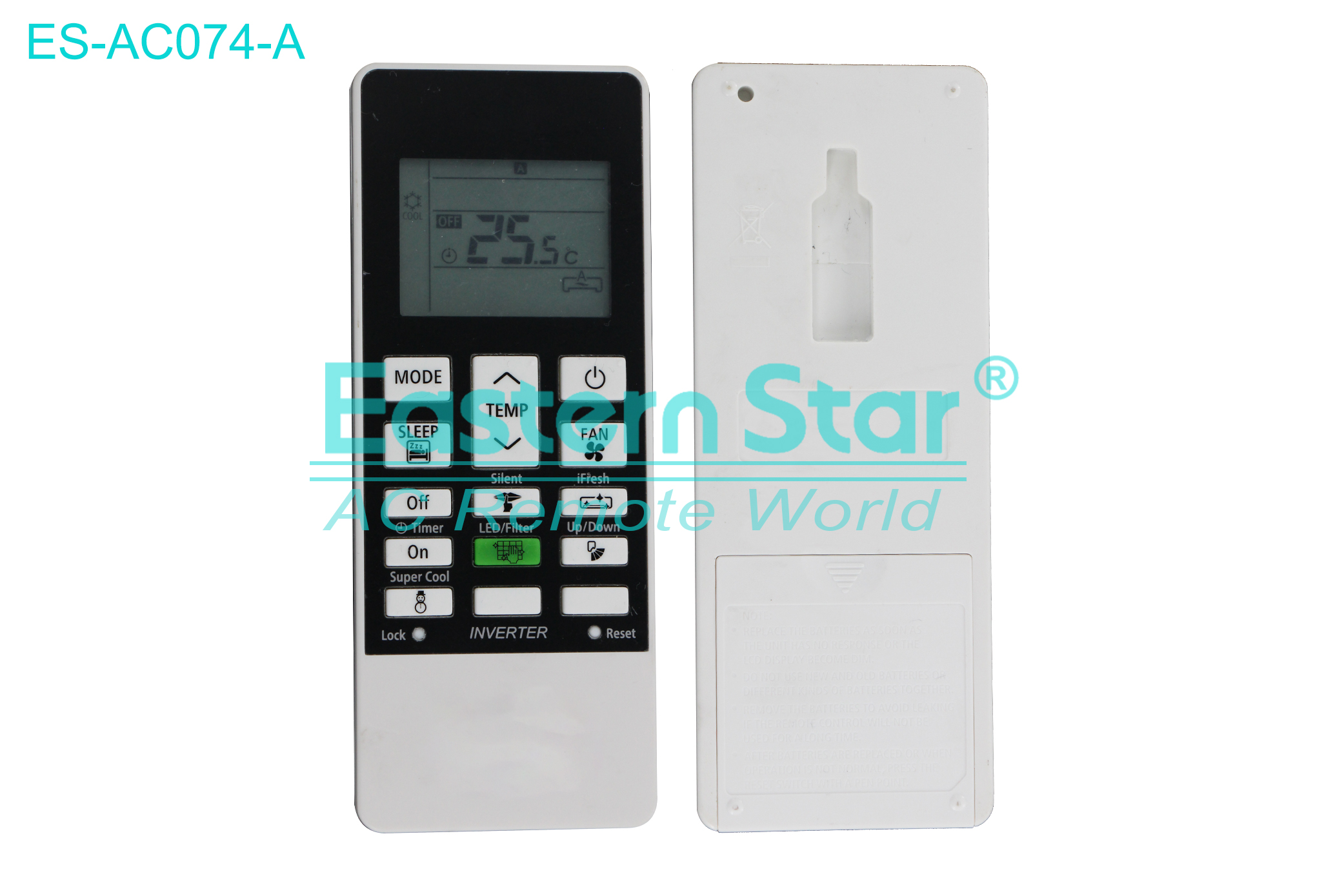 ES-AC074-A High Quality China Remote AC Remote for Hitachi Air Conditioner Remote A/C 17 keys