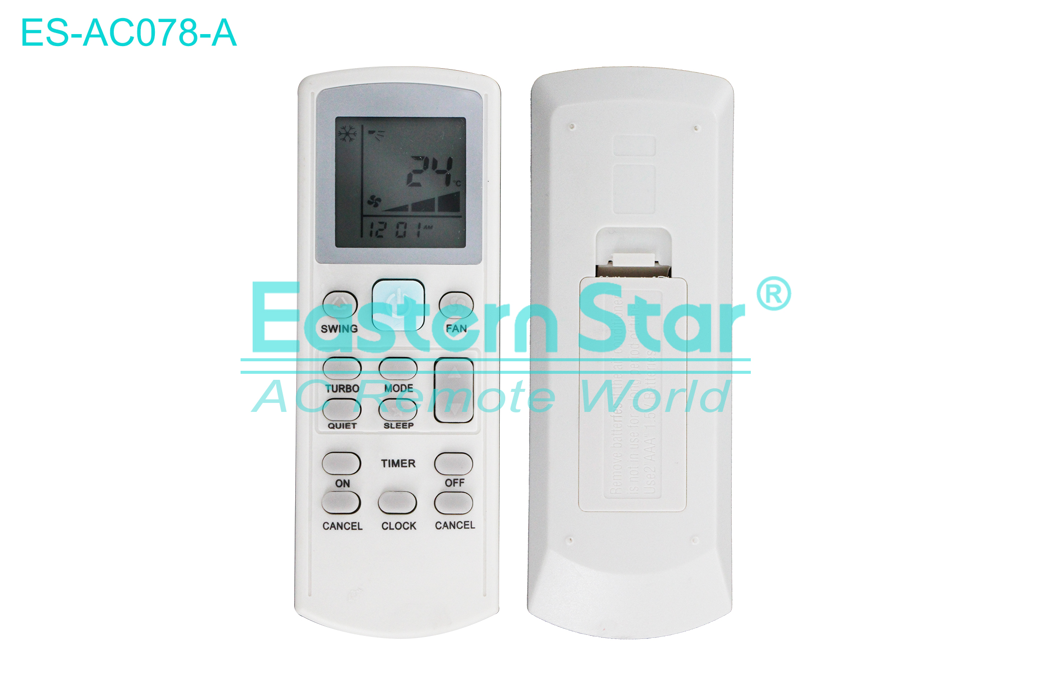 ES-AC078-A High Quality China Remote AC Remote for Daikin Air Conditioner Remote A/C 14 keys