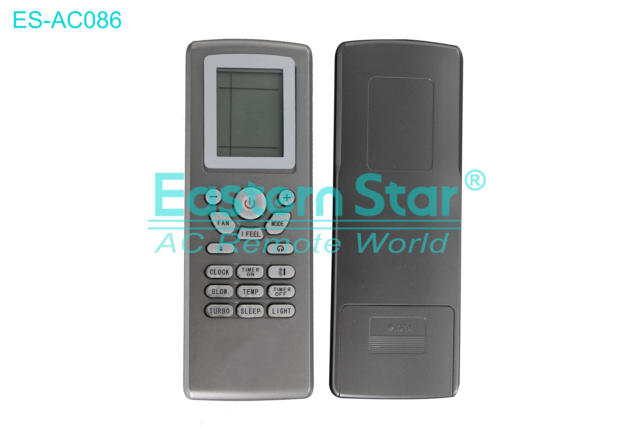 ES-AC086 High Quality China Remote AC Remote for Gree Air Conditioner Remote A/C 17 keys