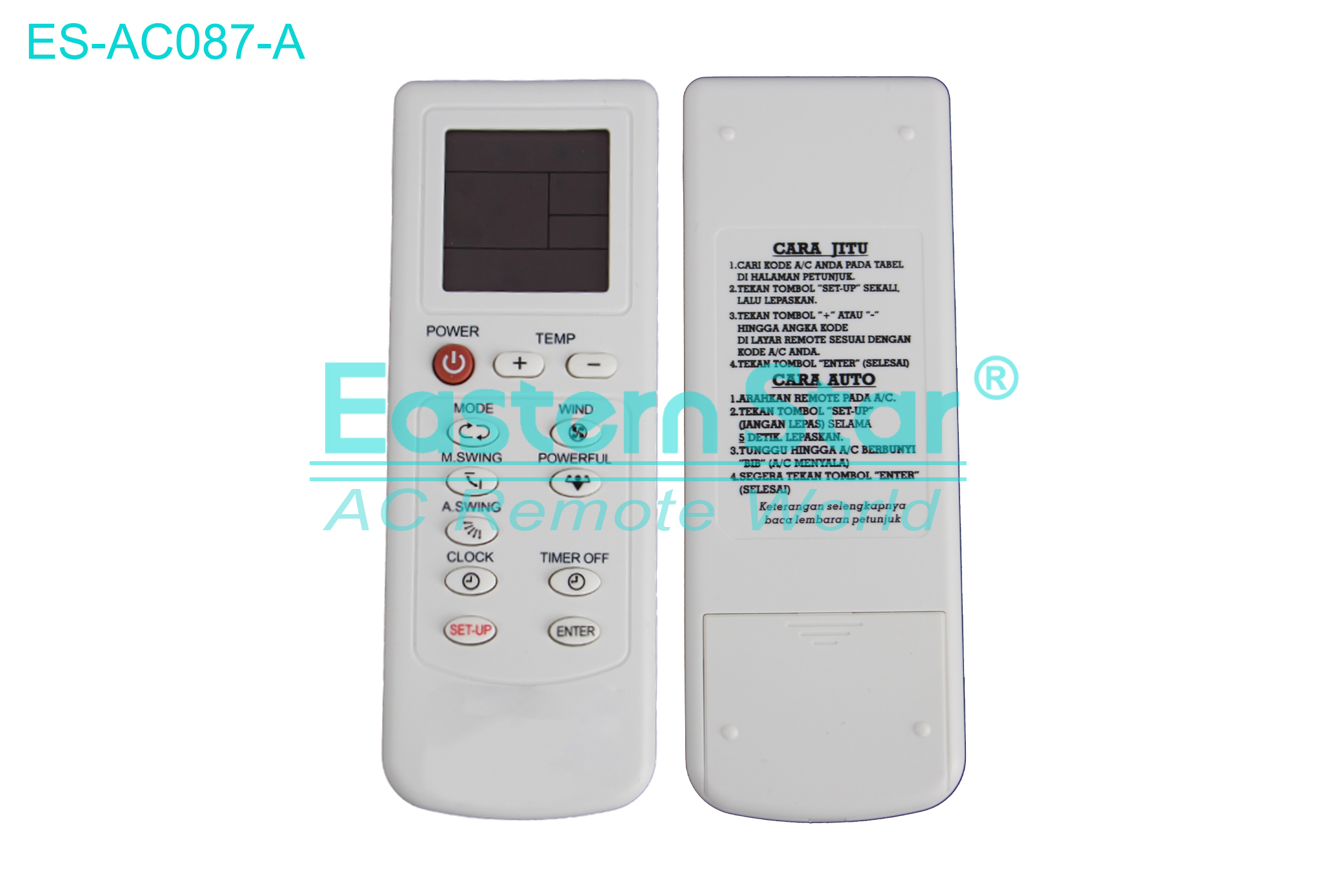 ES-AC087-A High Quality China Remote AC Remote for Universal Air Conditioner Remote A/C 12 keys