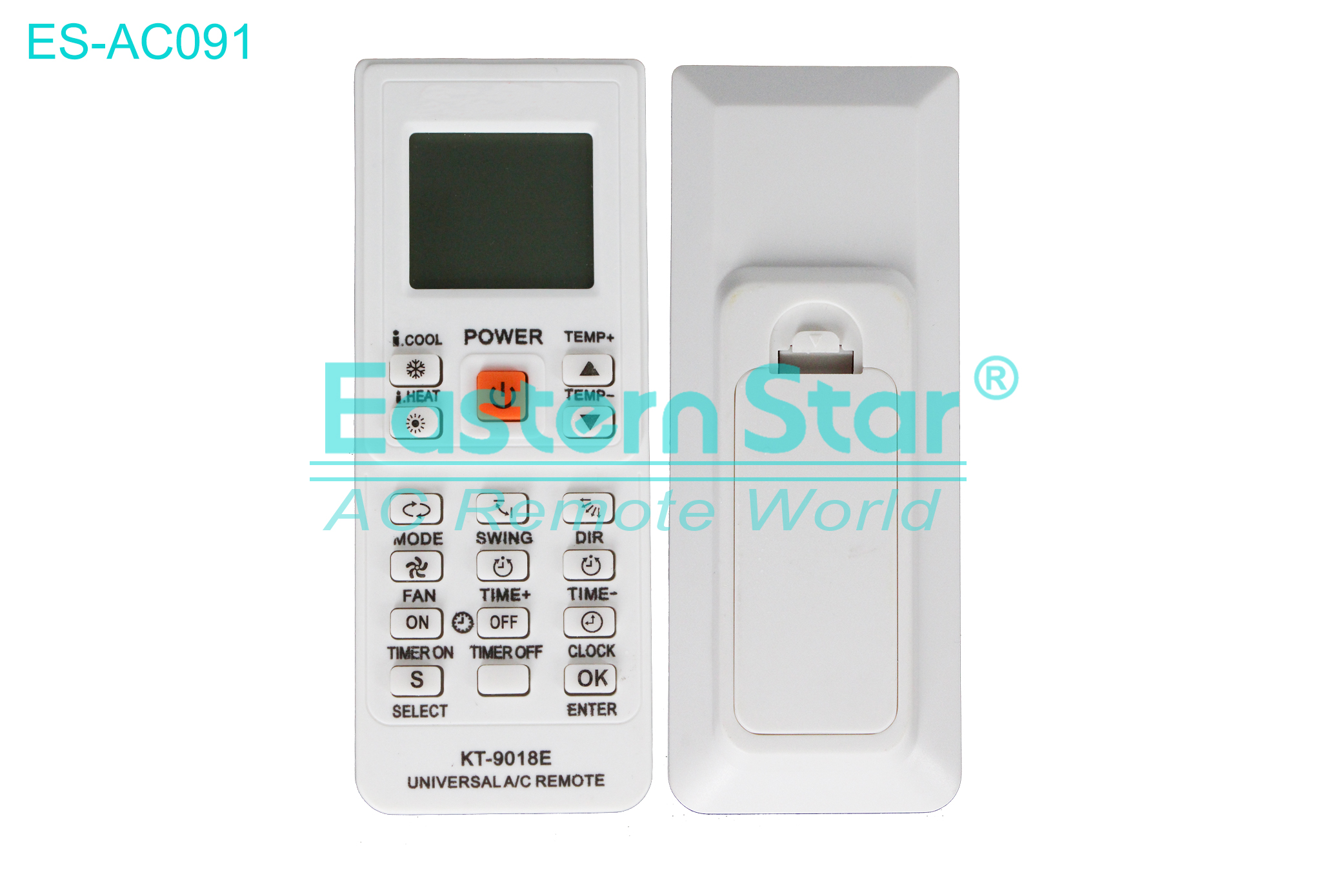 ES-AC091 High Quality China Remote AC Remote for Universal Air Conditioner Remote A/C 17 keys